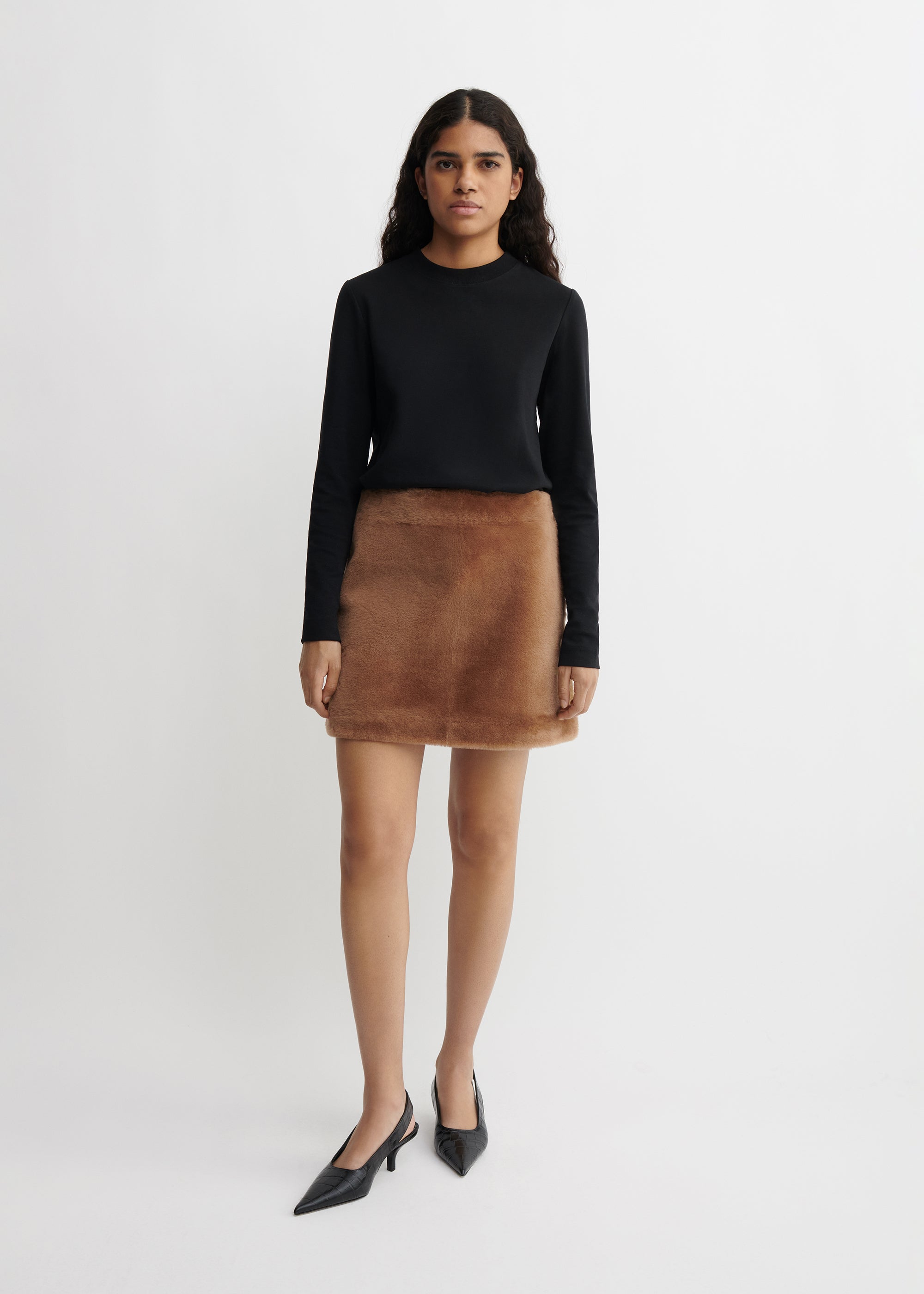 OLIVIA | Shearling Skirt