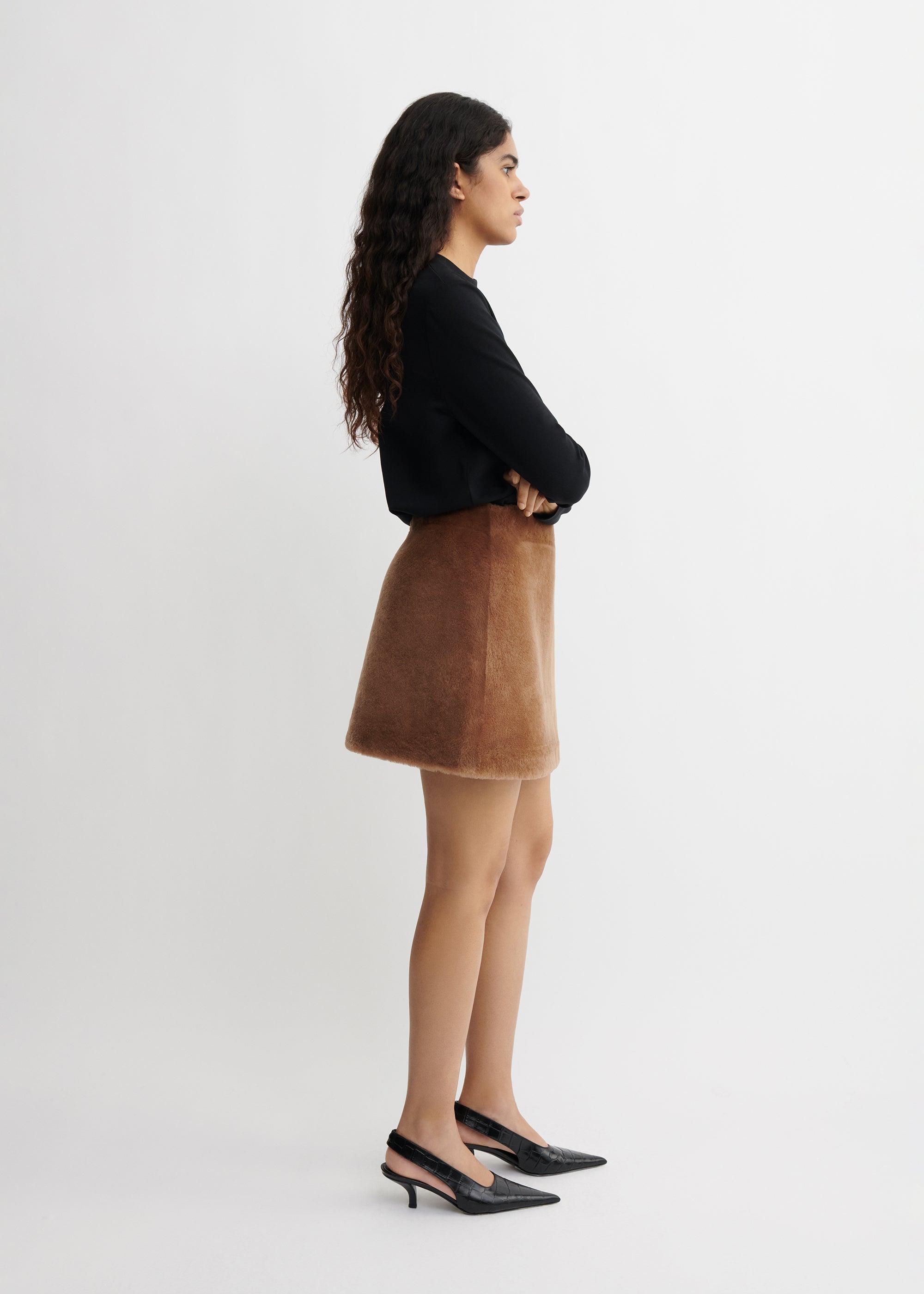 OLIVIA | Shearling Skirt
