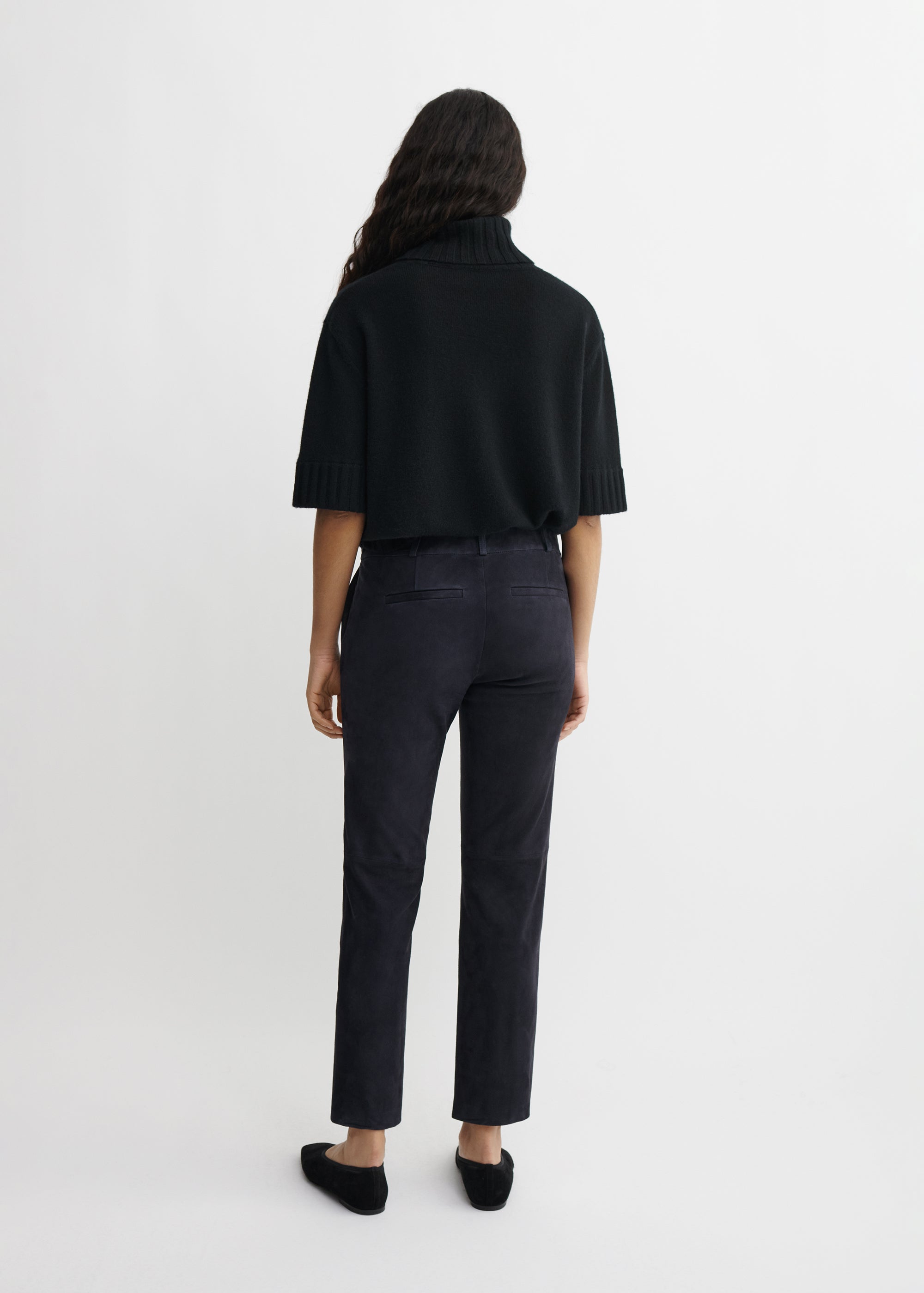 JEN | Suede Slim Fit Pantalon