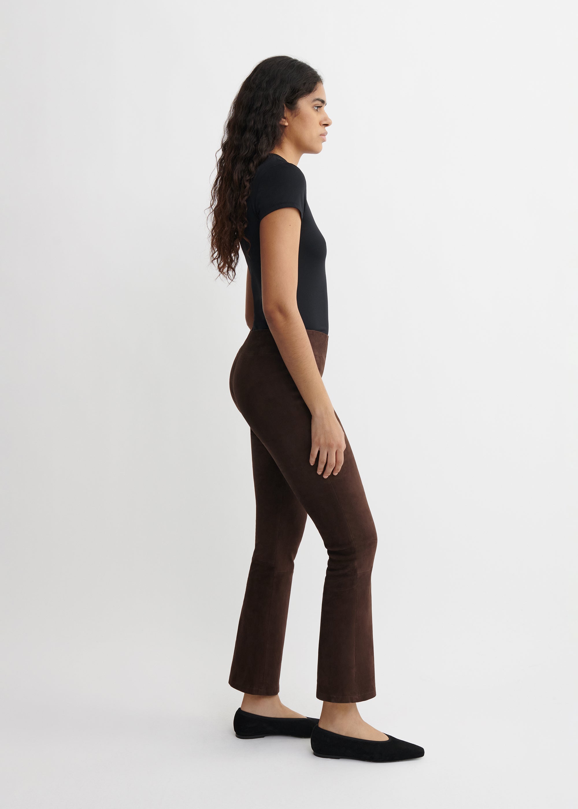 ZARAGOZA | Suede Flared Leggings