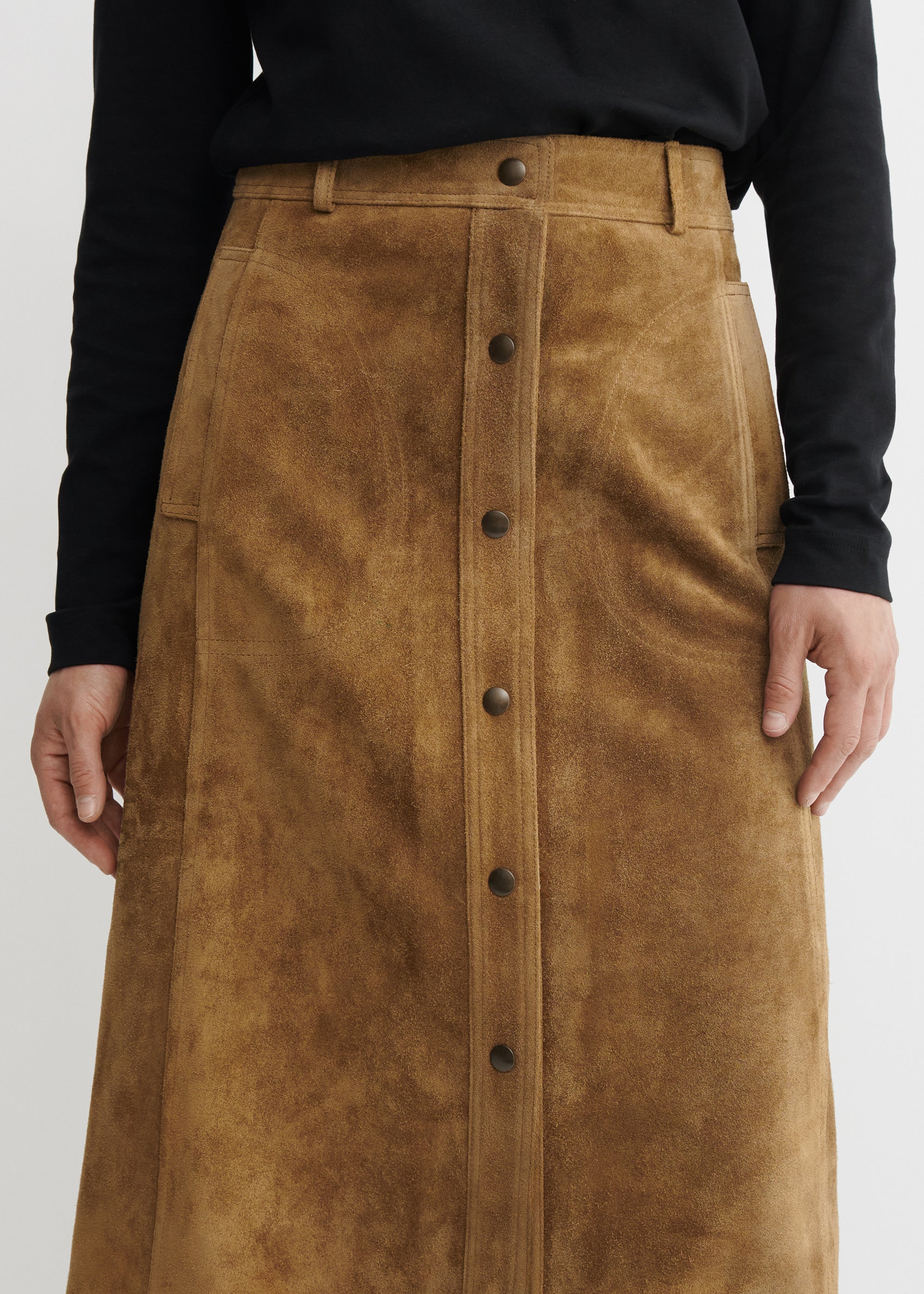 ELEN | Gritty Suede Skirt