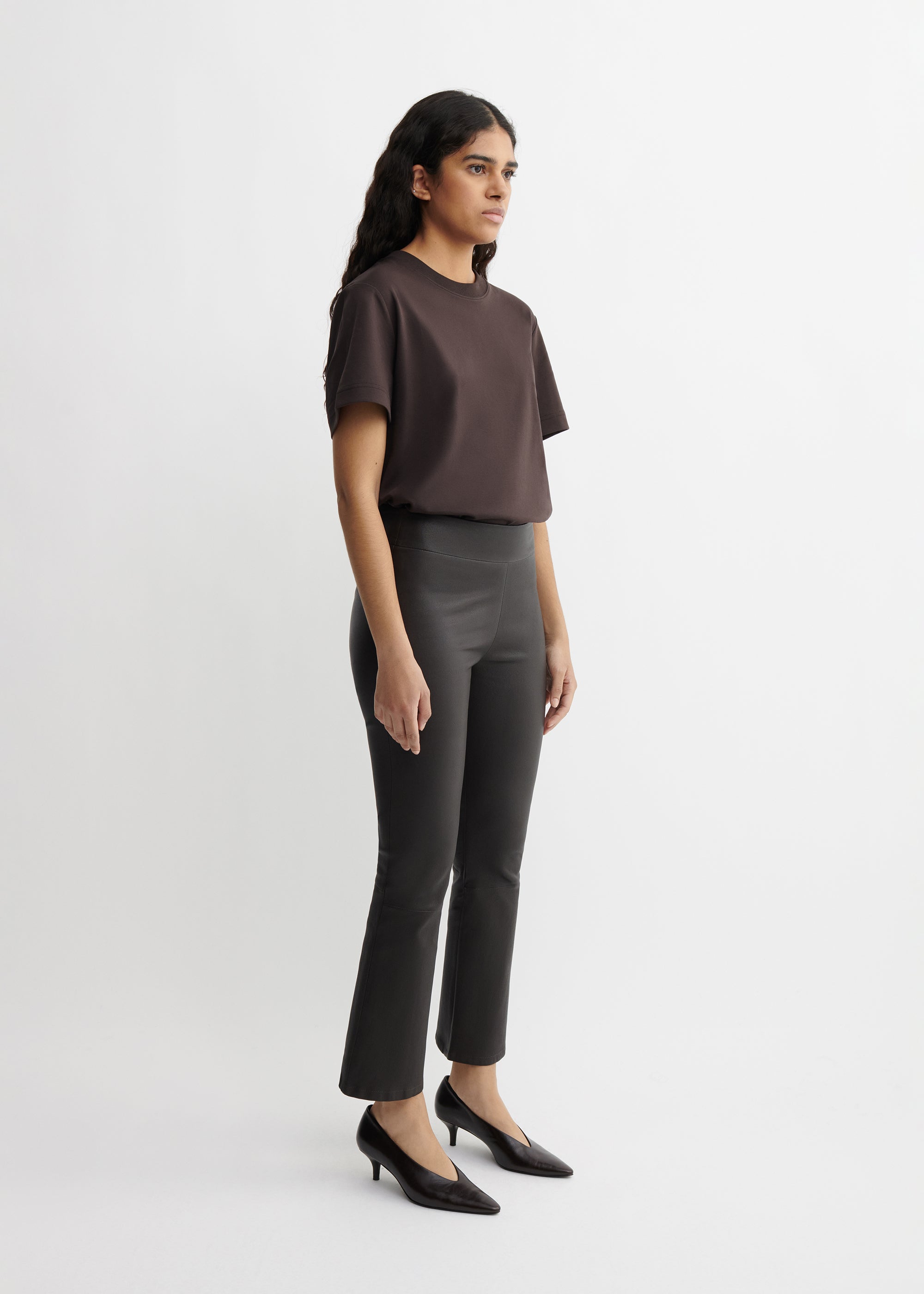 ZARAGOZA | Leather Flared Legging