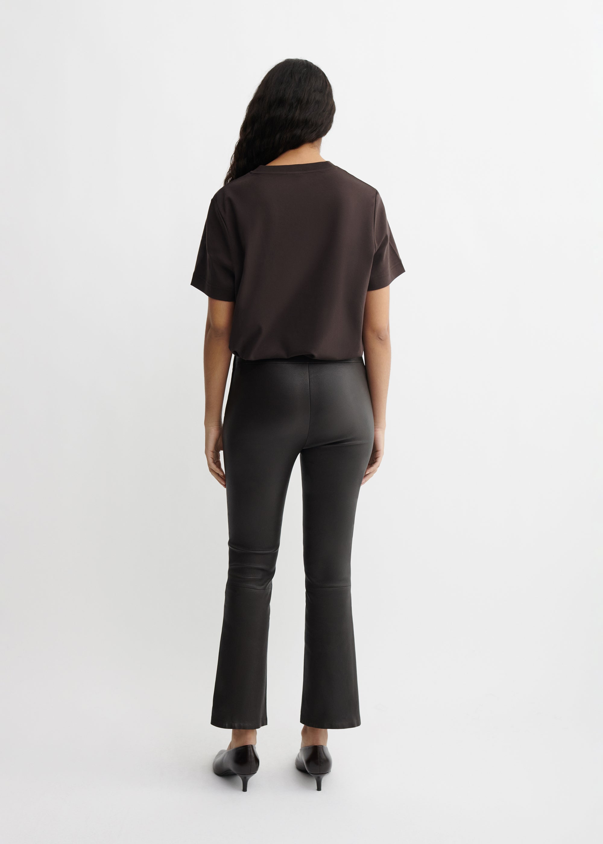 ZARAGOZA | Leather Flared Legging
