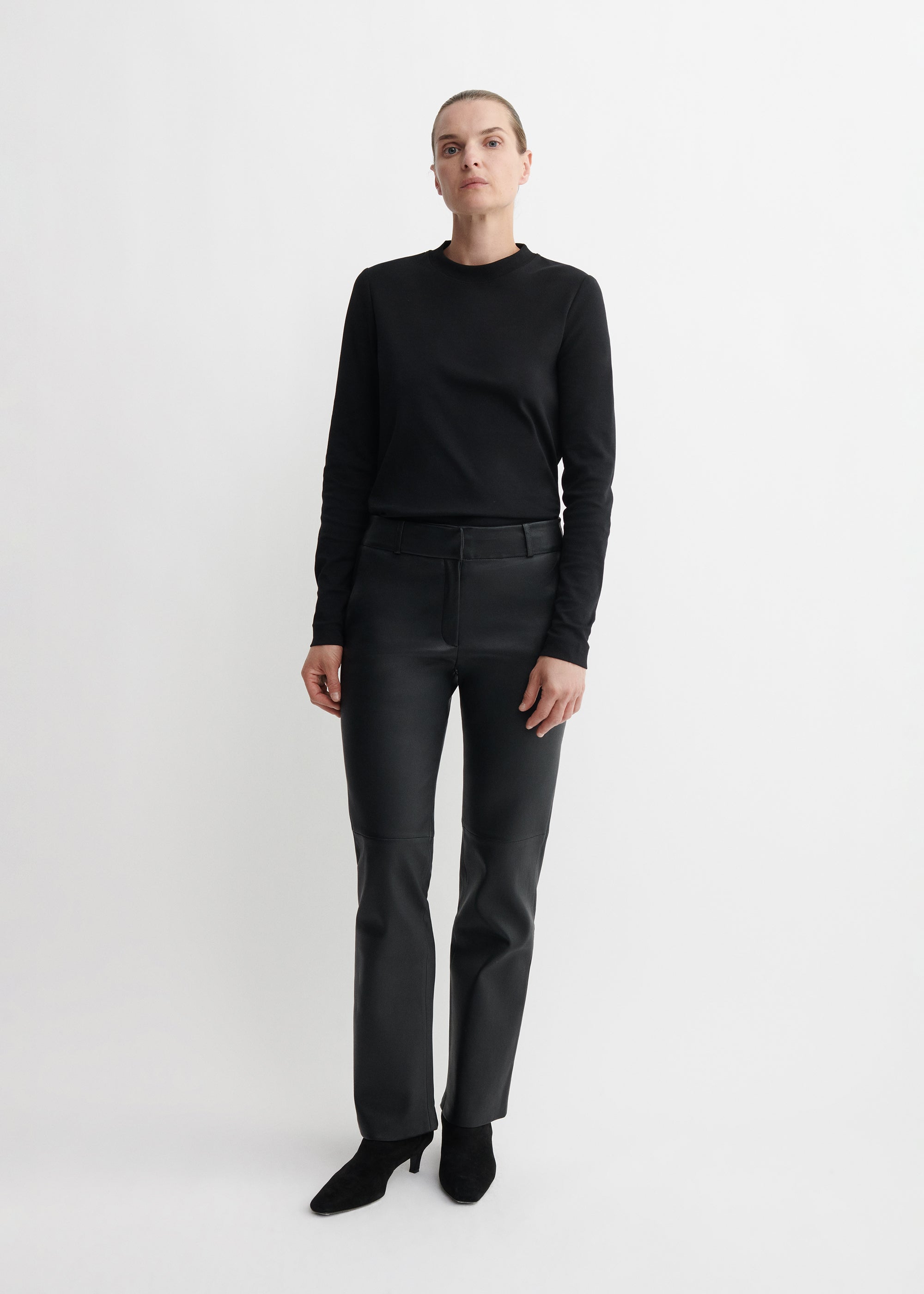 JENNA | Stretch Leather Trousers