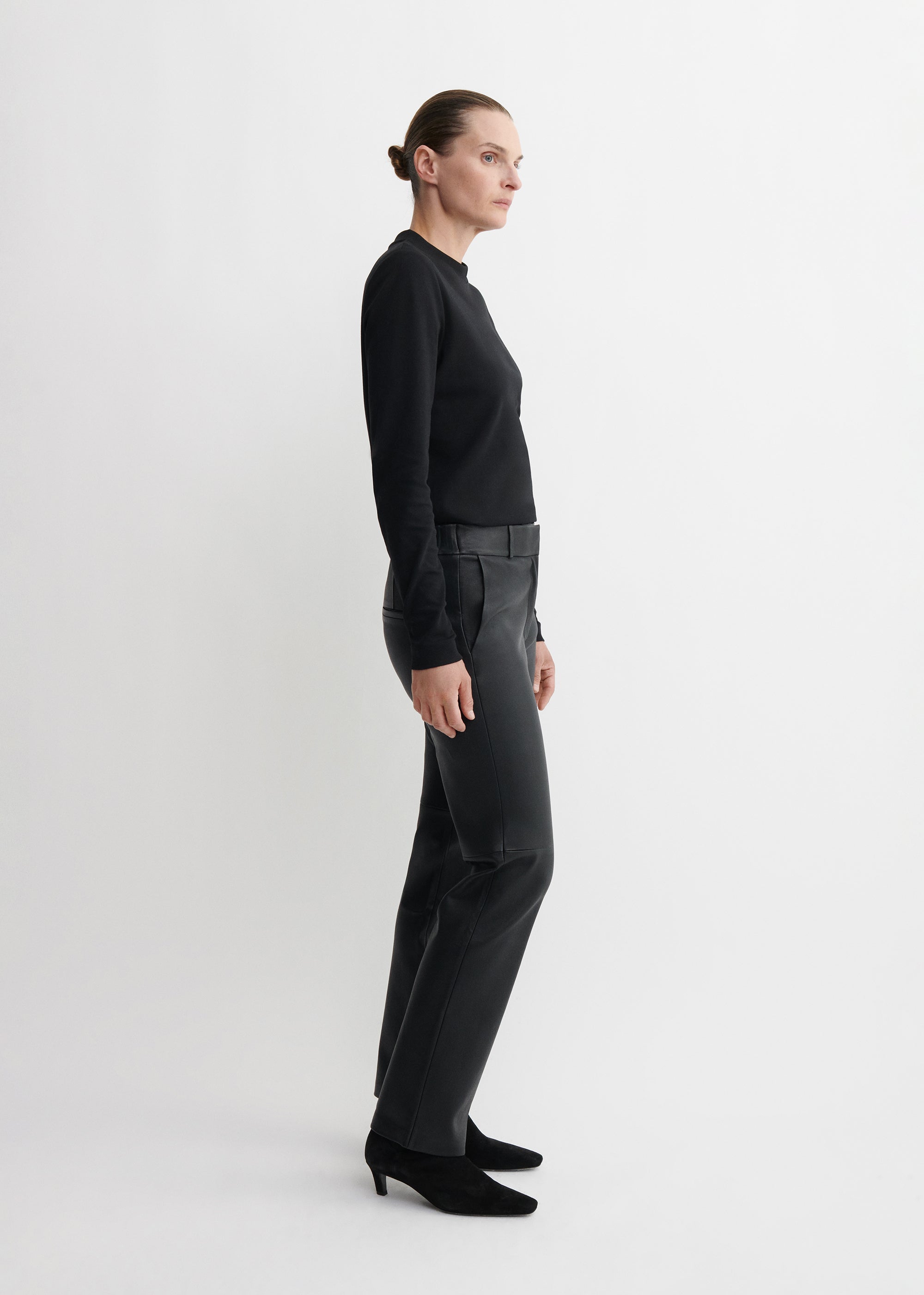 JENNA | Stretch Leather Trousers