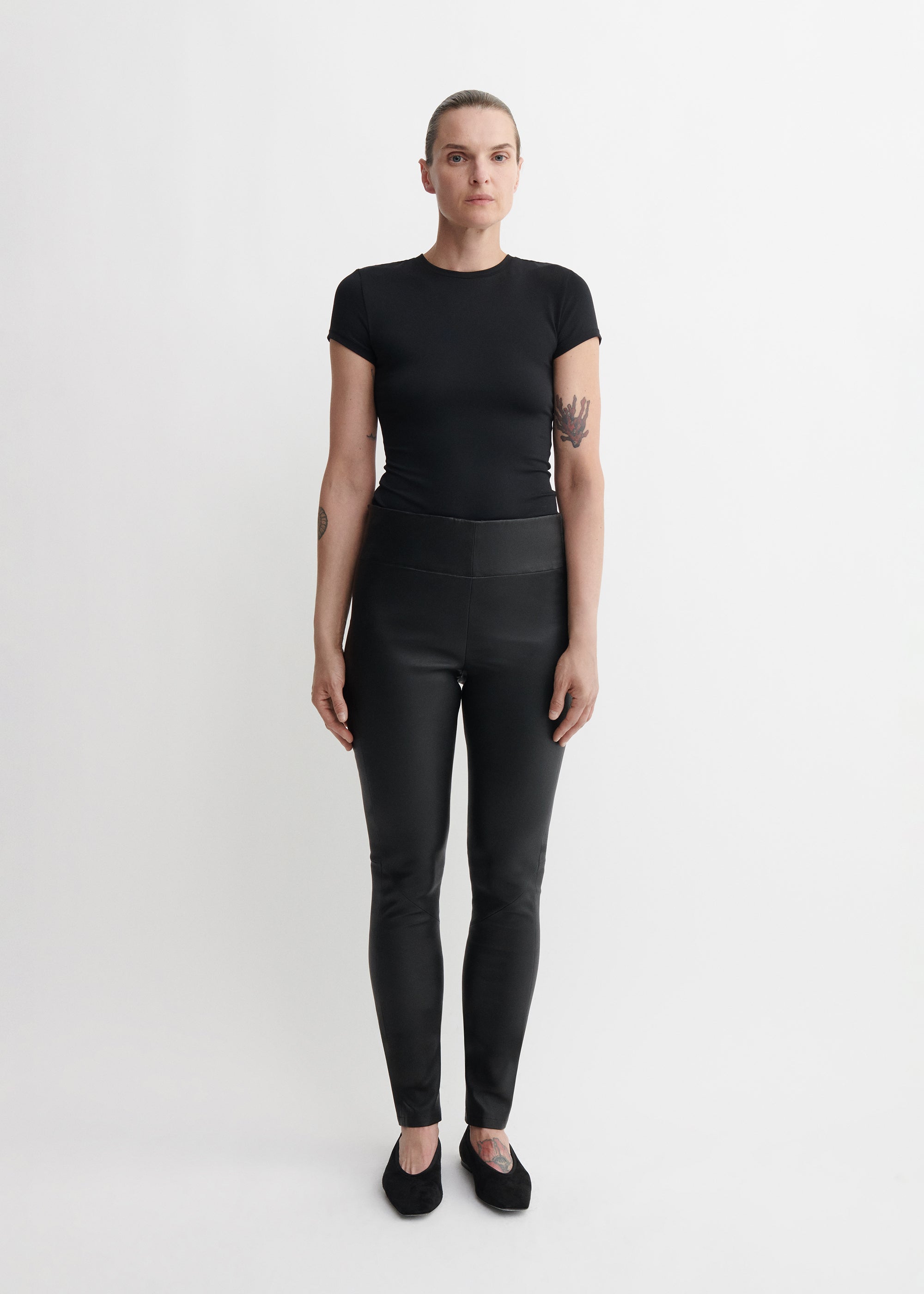 BELLENORA | Leather high rise legging