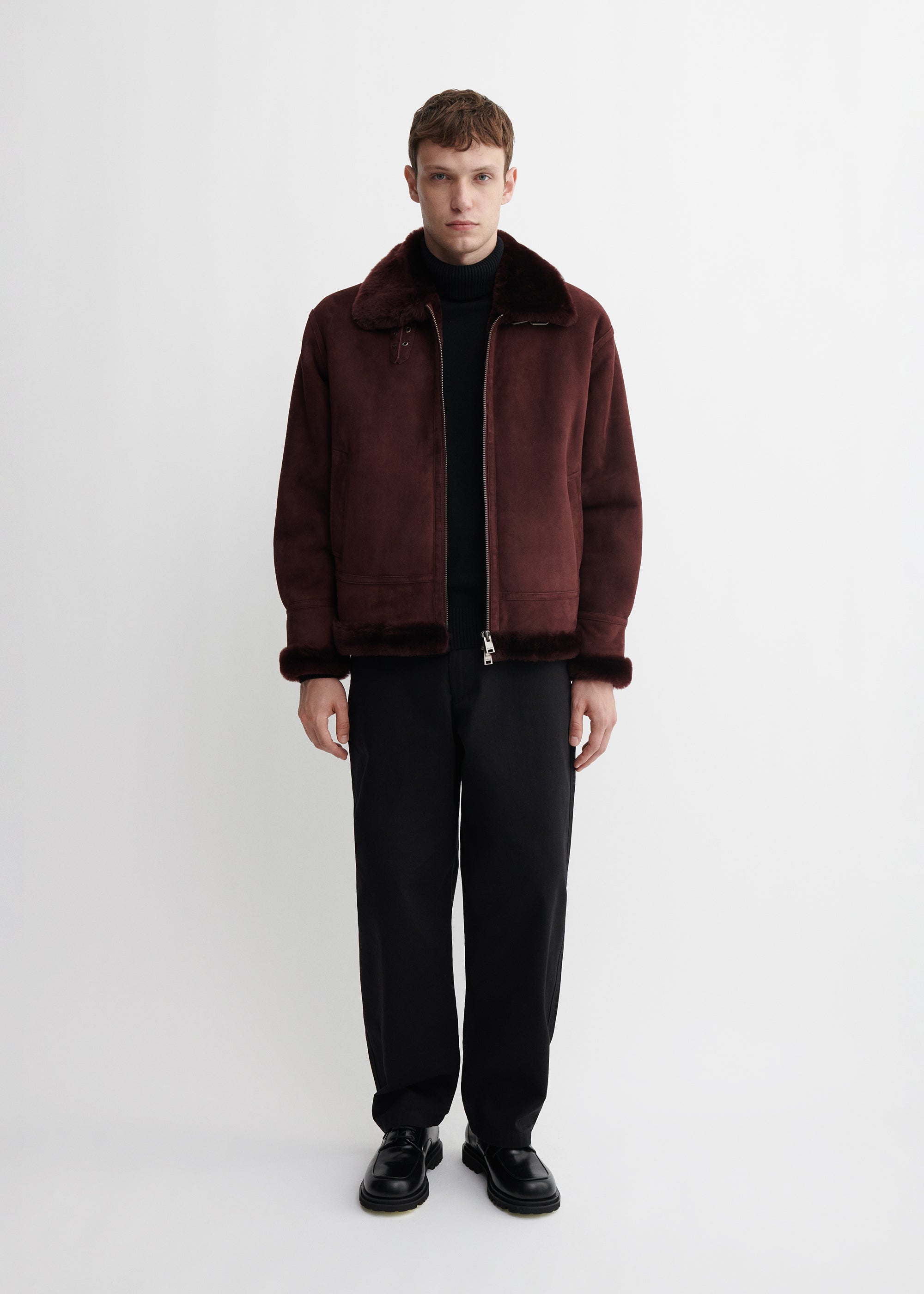 SANO | Shearling Suede Jacket