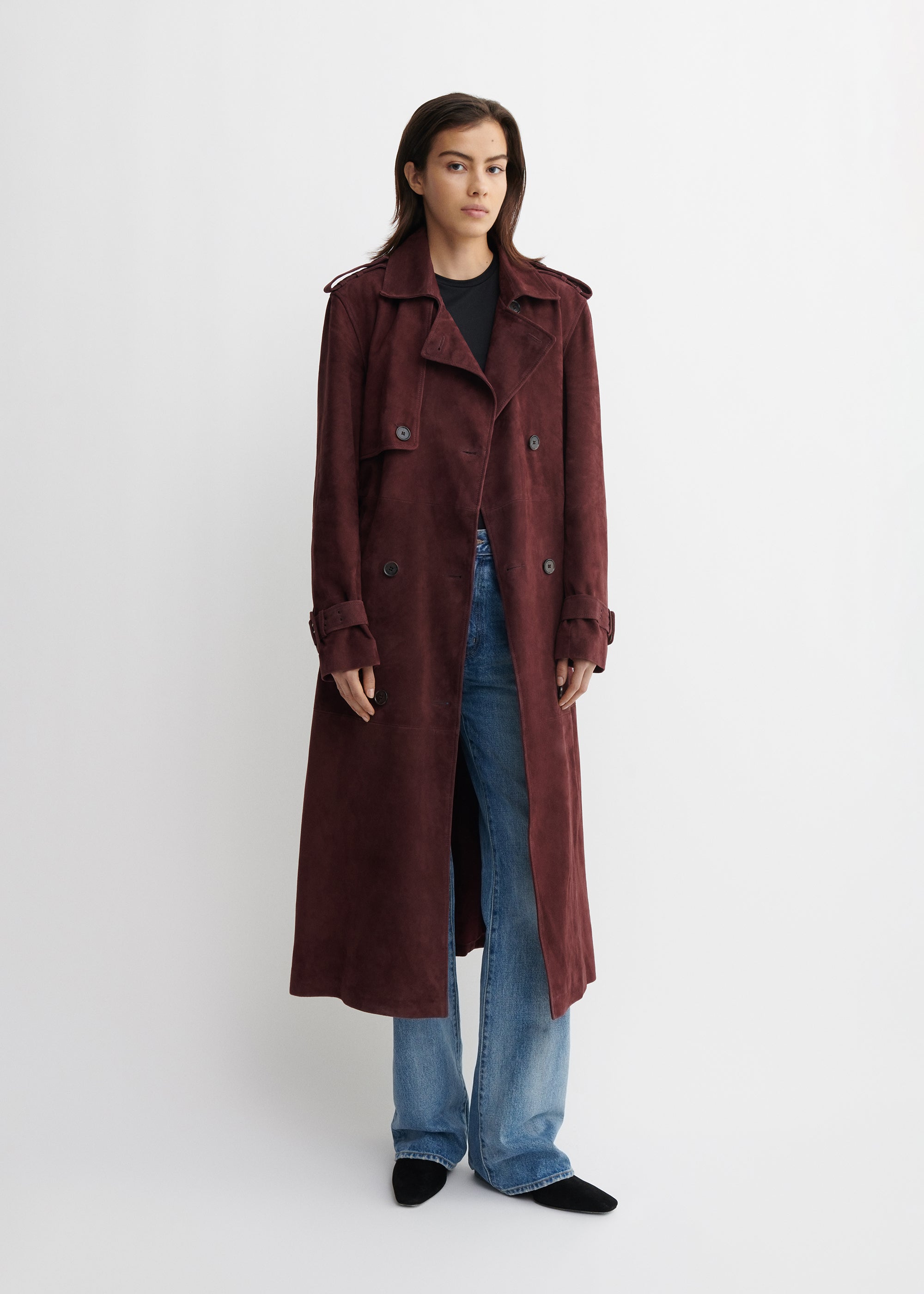 Benedict | Wildleder Trenchcoat