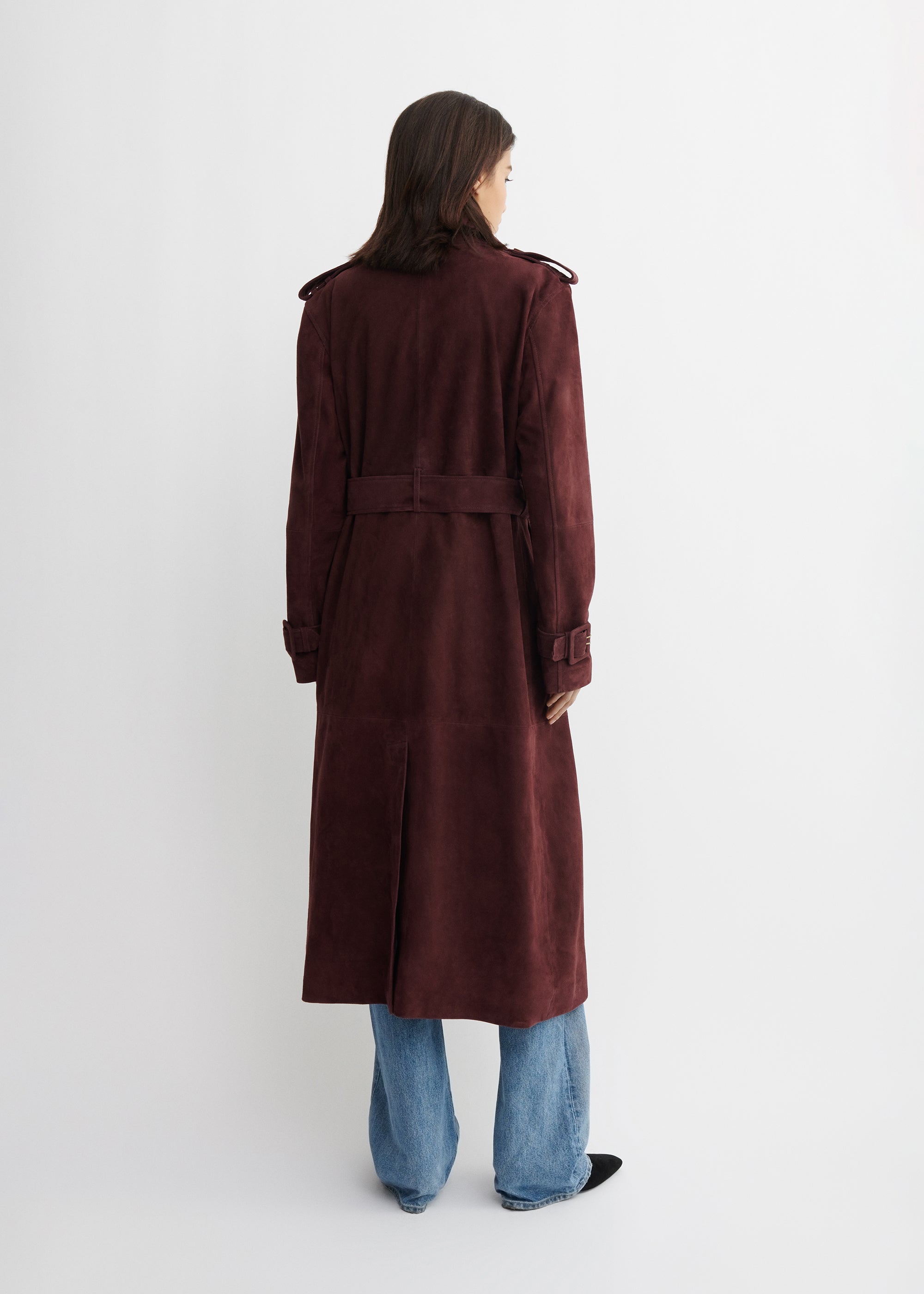 Benedict | Wildleder Trenchcoat