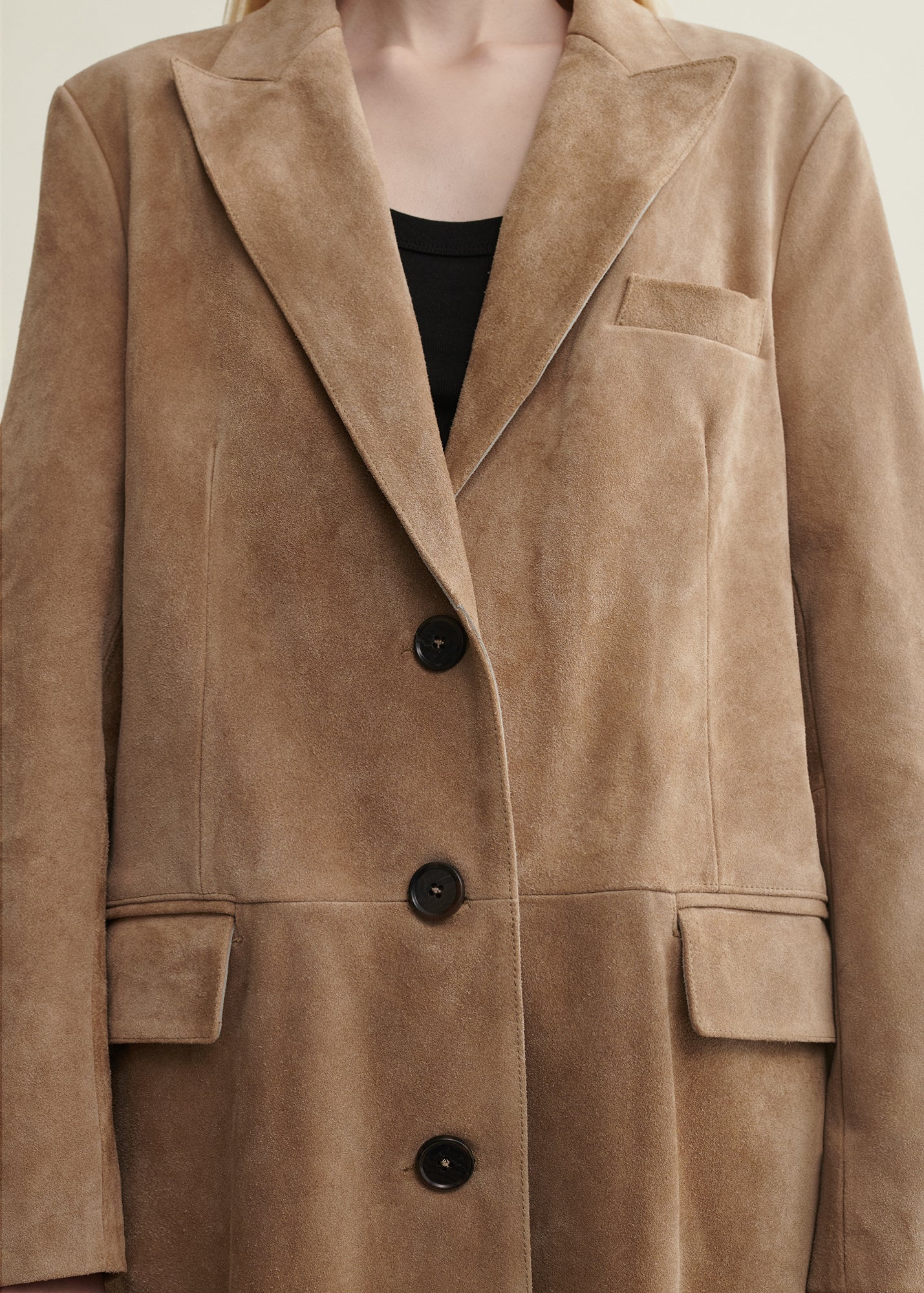 ALISSA | Gritty Suede Long Coat