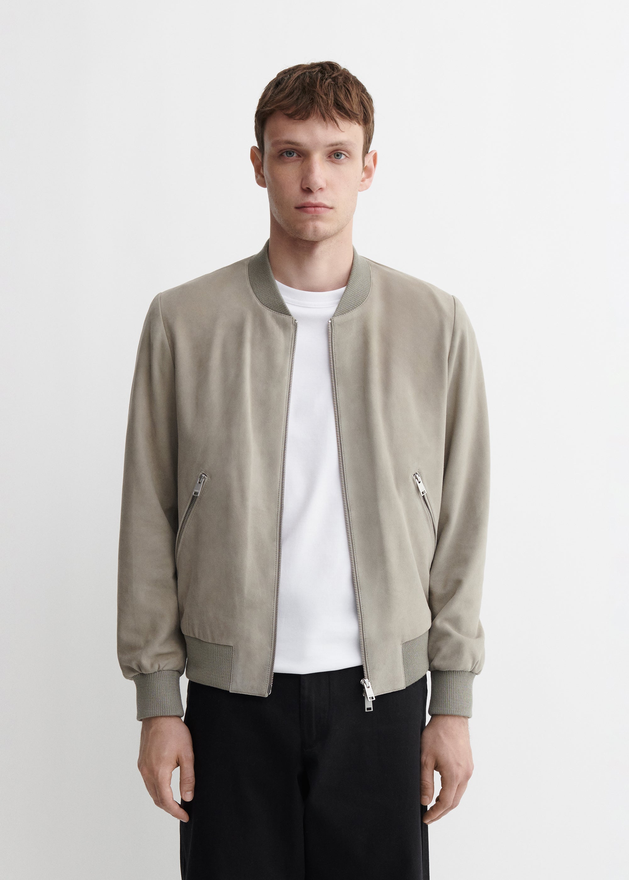 DIDIER | Suede Bomber Jacket