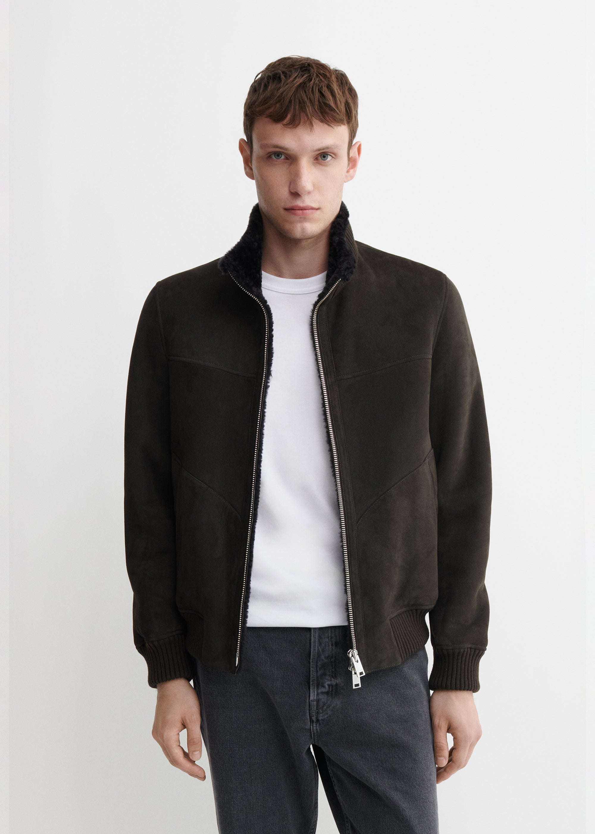 AREK | Shearling Suede Jacket