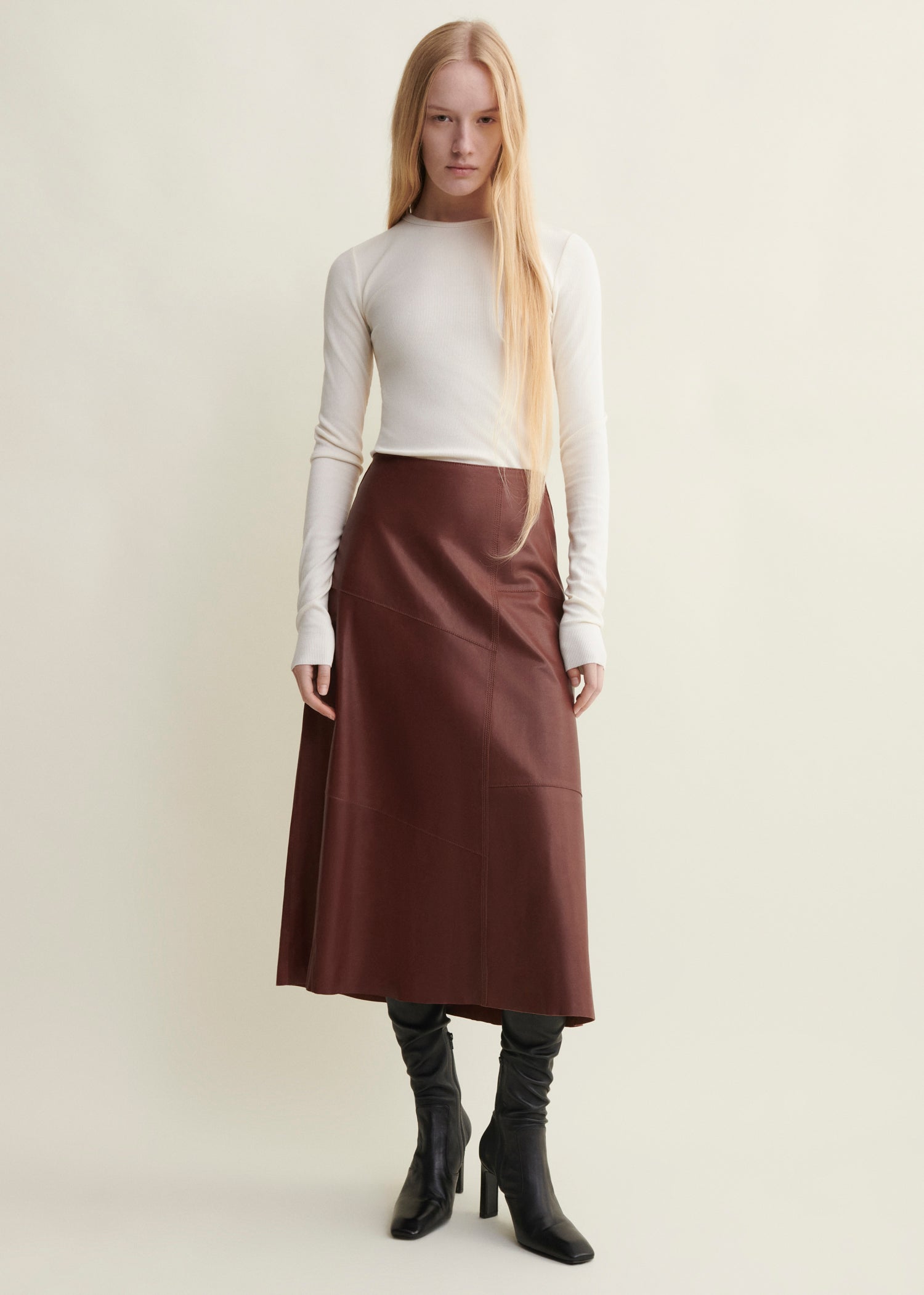 VAYENNE | Leather Skirt