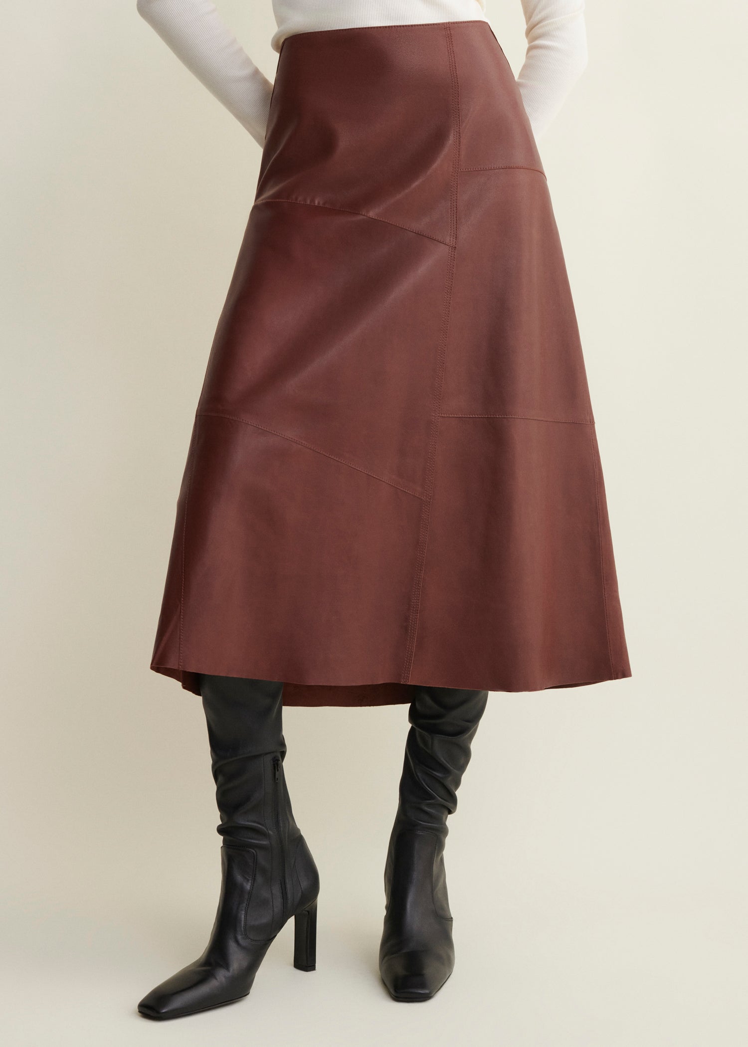 VAYENNE | Leather Skirt