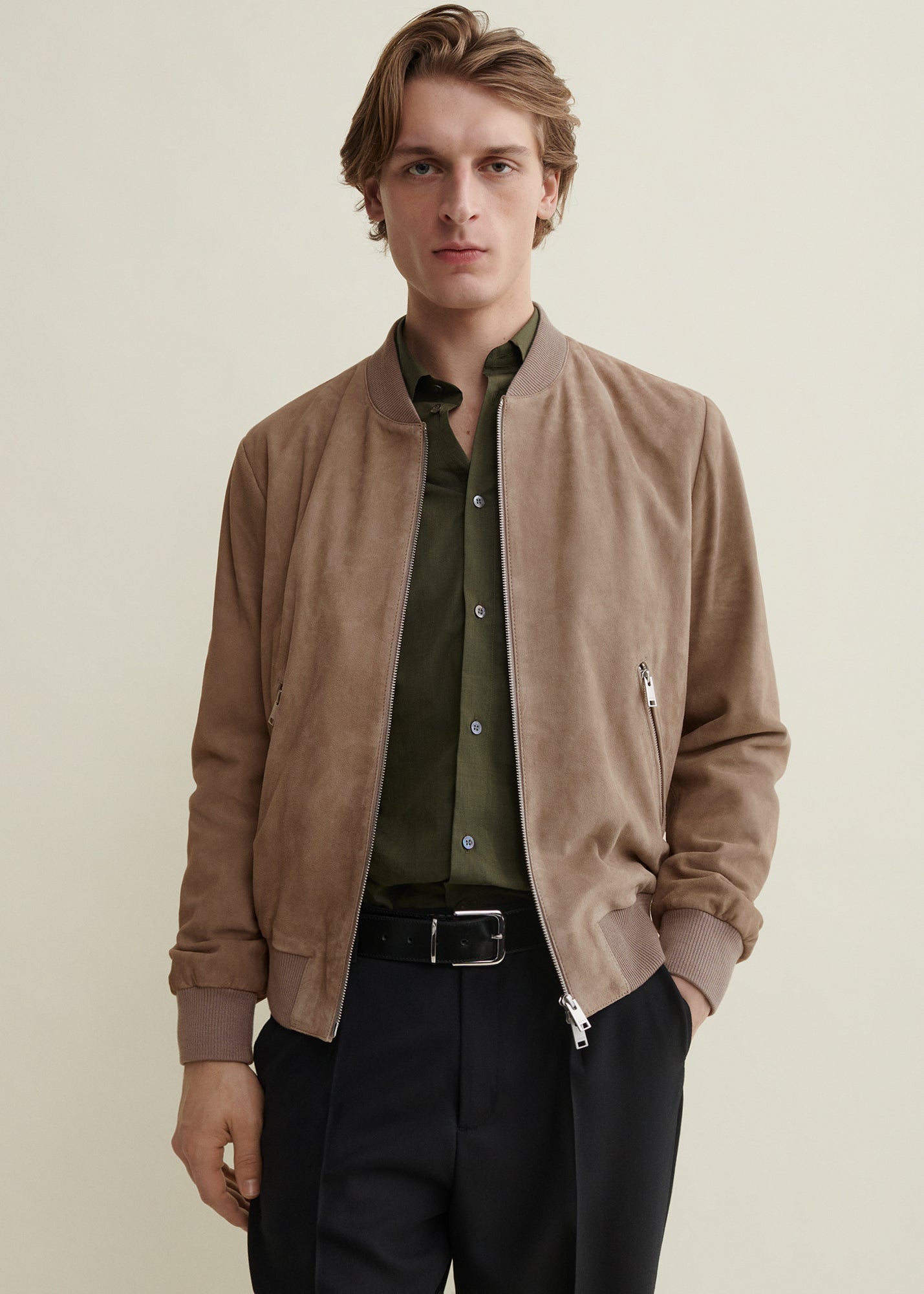 DIDIER | Suede Bomber Jacket