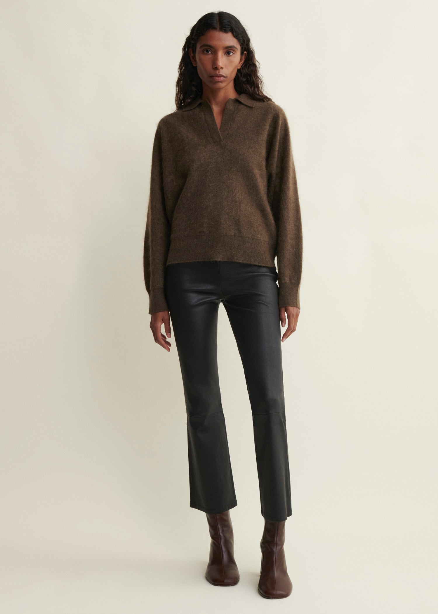 ZARAGOZA | Leather Flared Legging