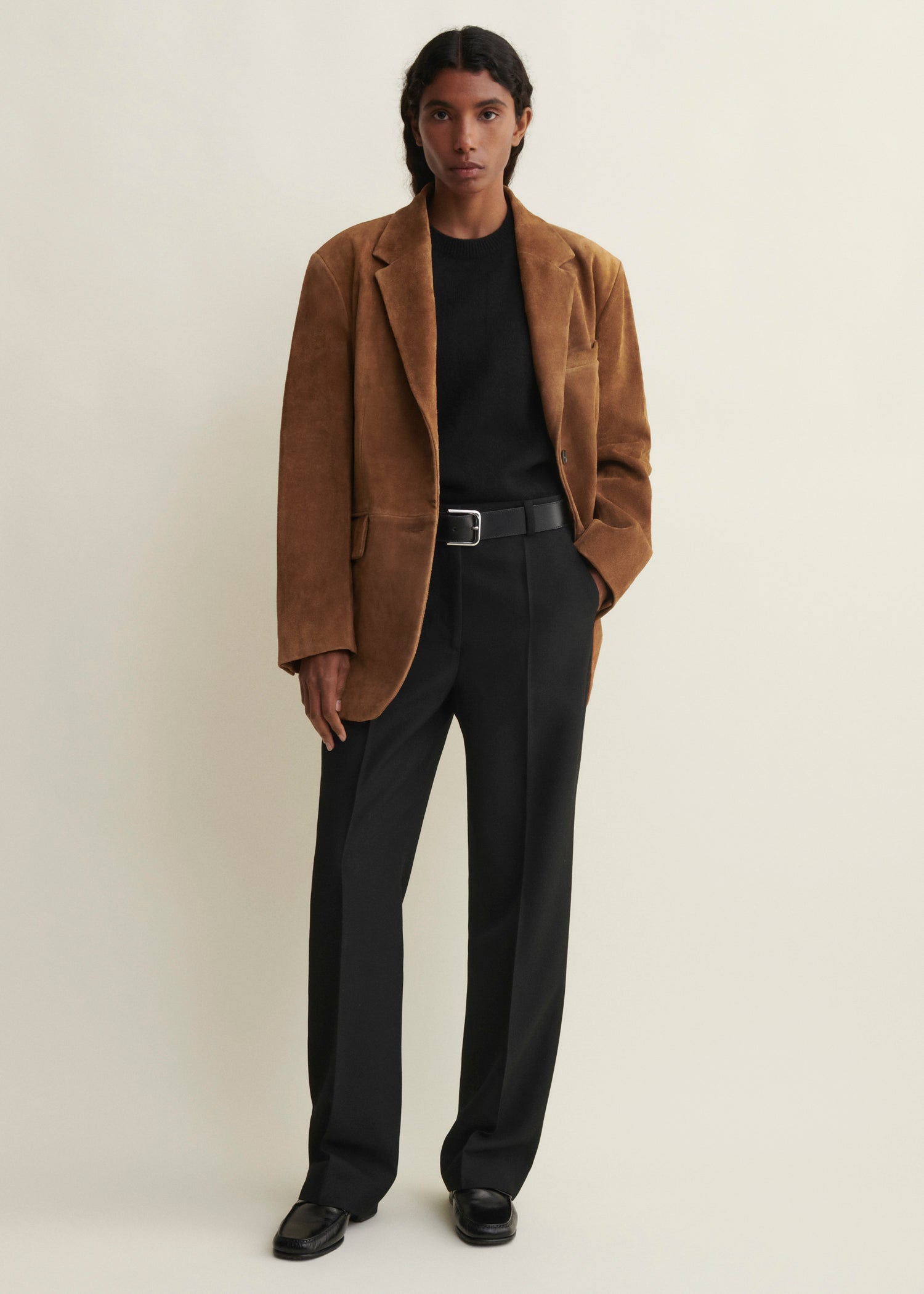 BENNY | Gritty Suede Oversized Blazer