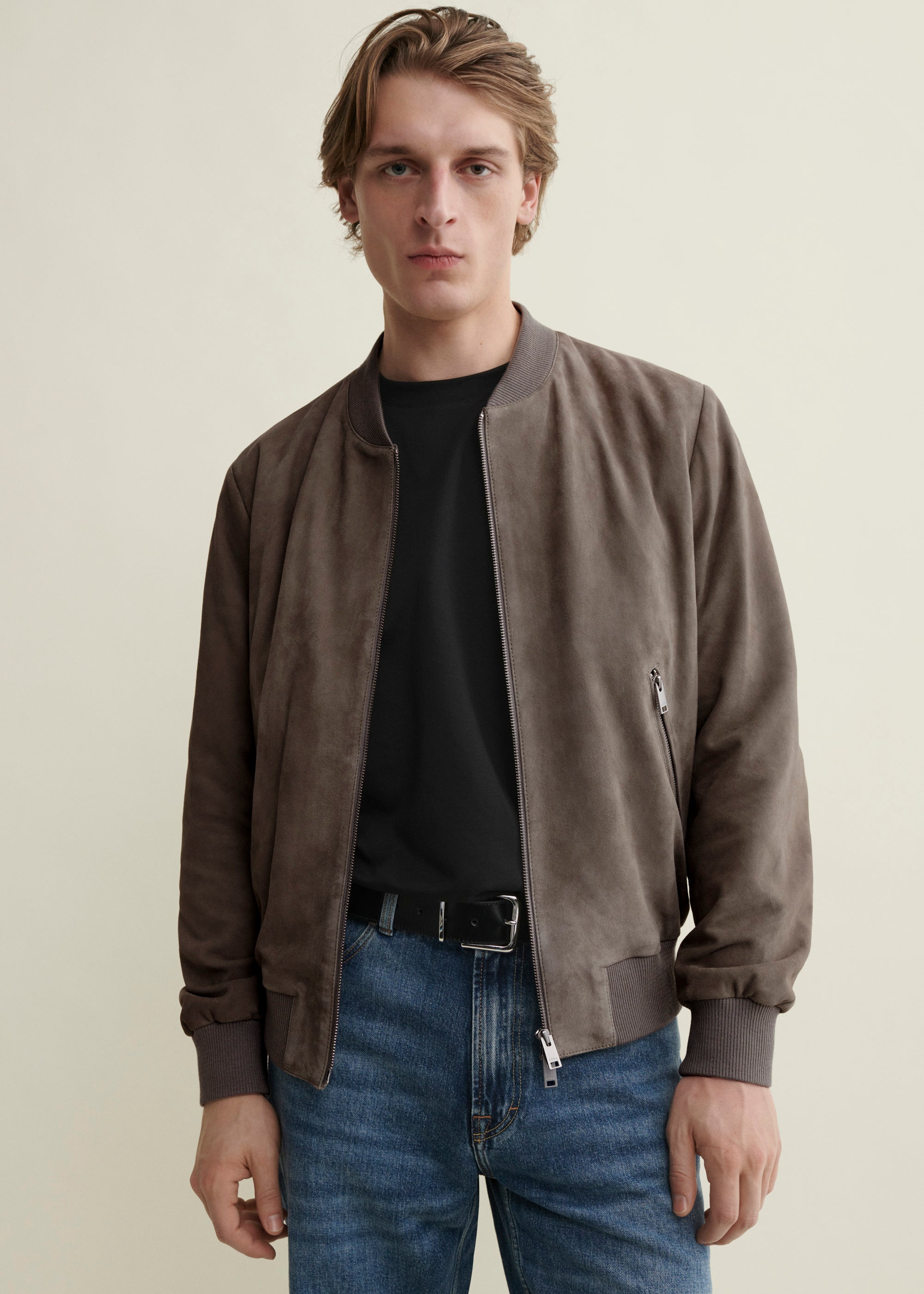 DIDIER | Suede Bomber Jacket