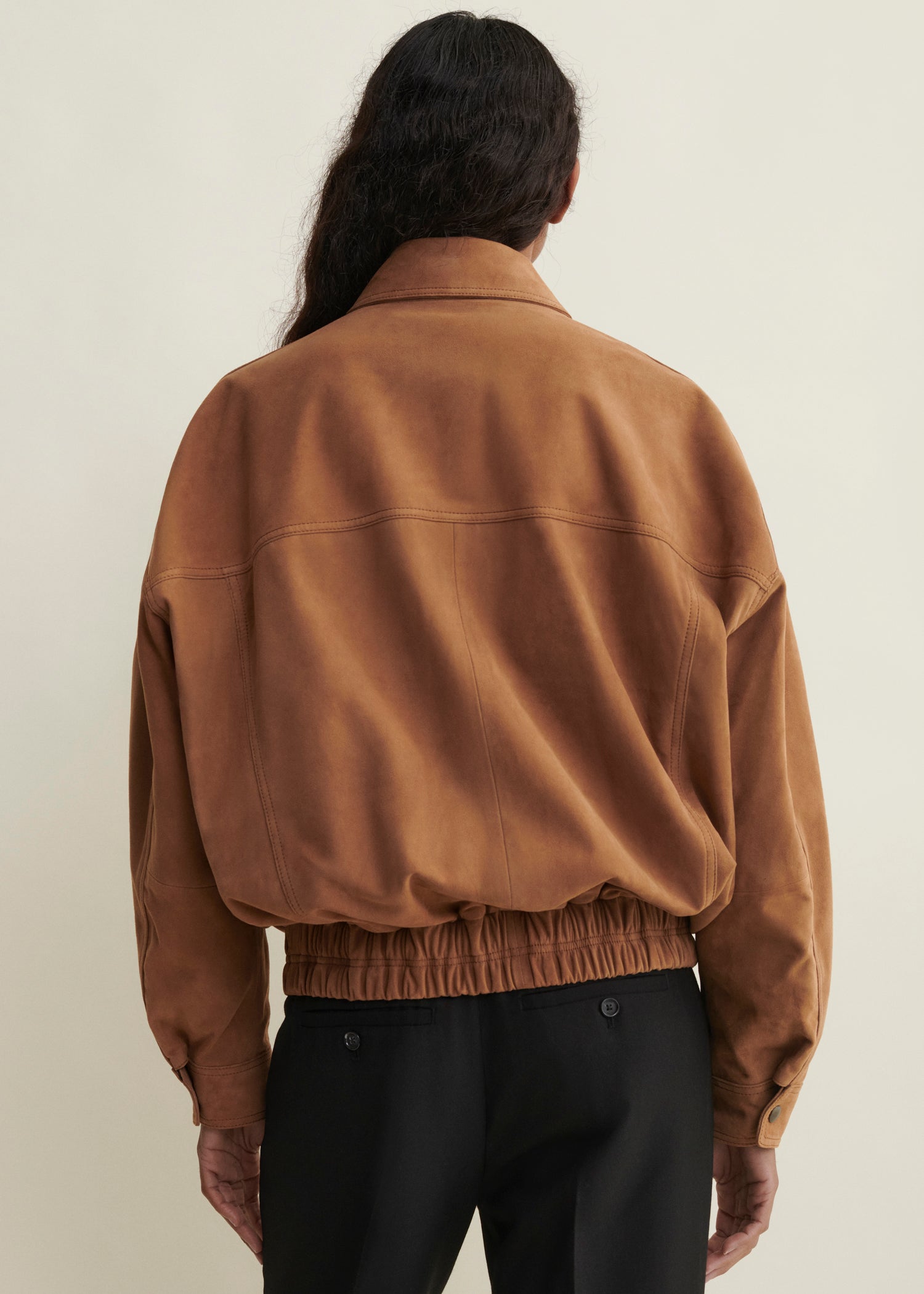 FREDERICA | Suede Bomber Jacket