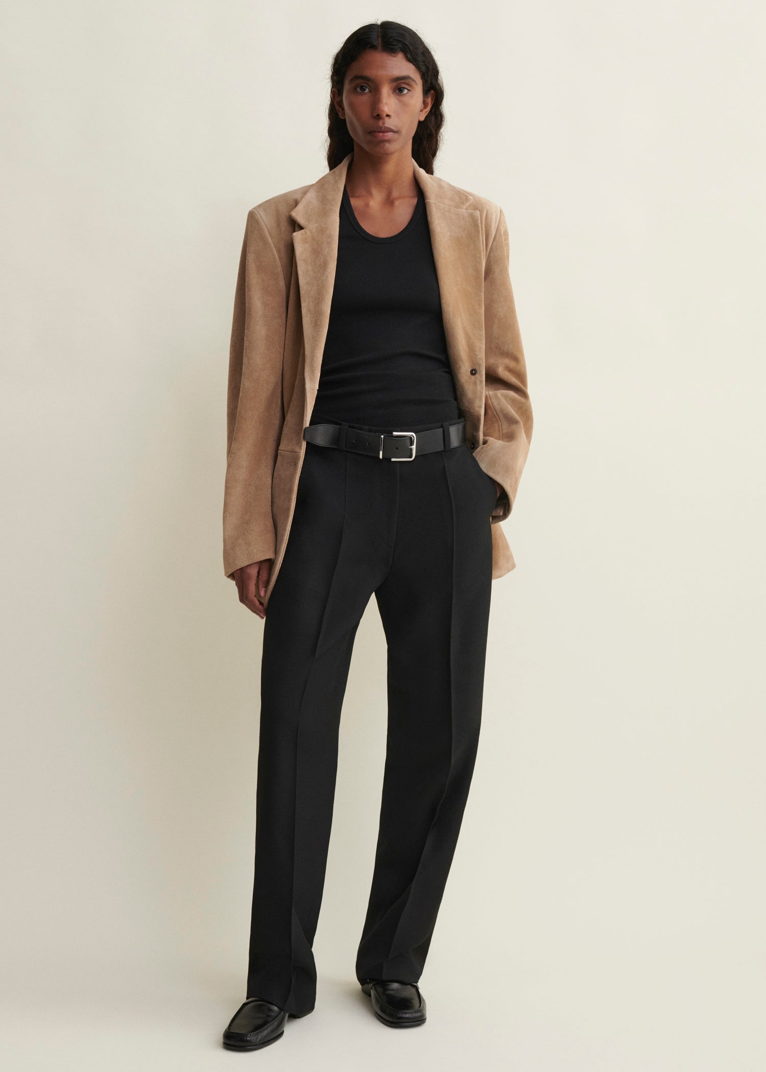 BENNY | Gritty Suede Oversized Blazer