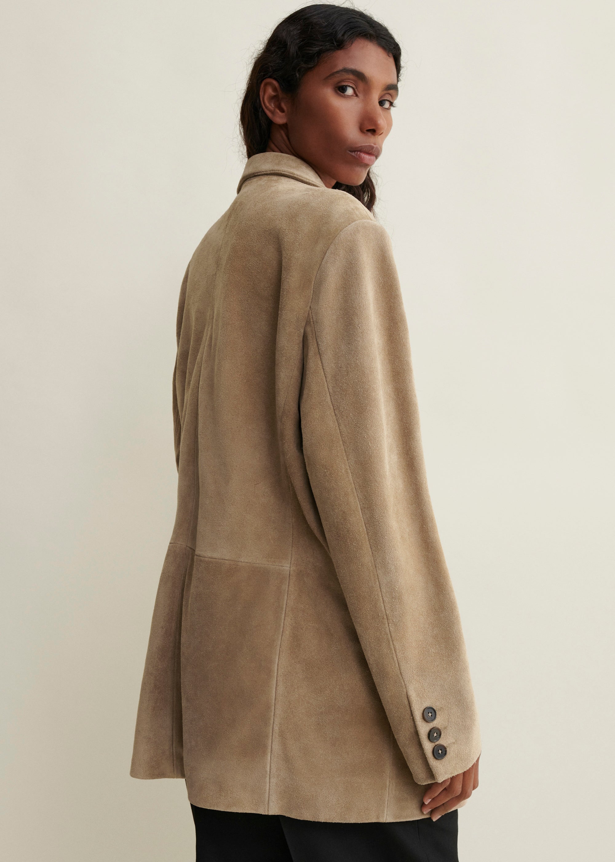 BENNY | Gritty Suede Oversized Blazer
