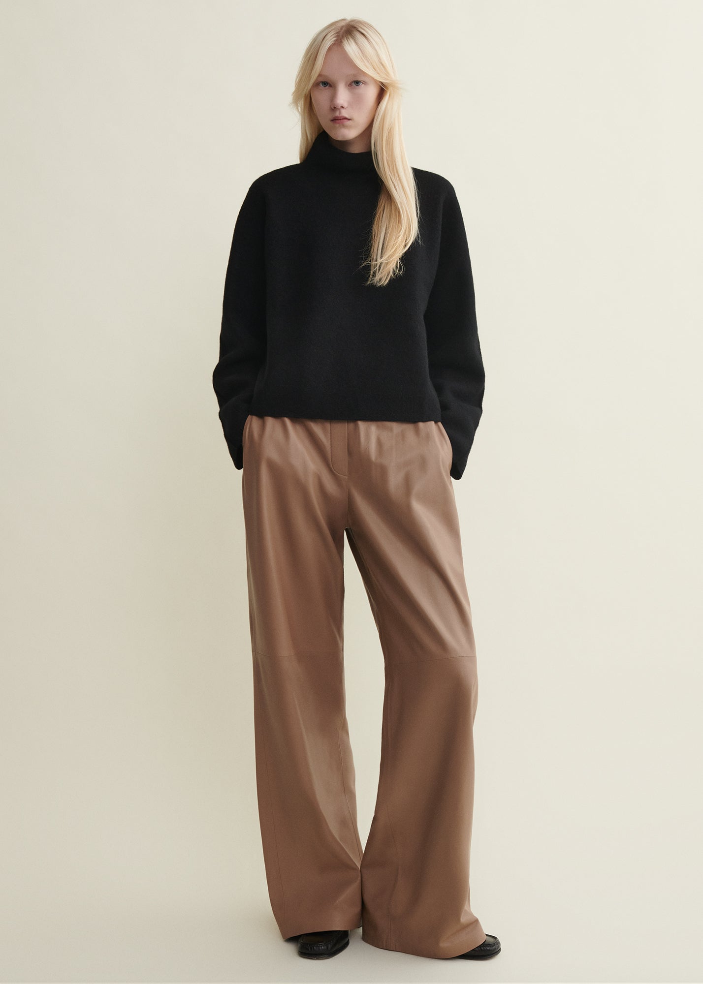 SOLIA | Leather Trousers