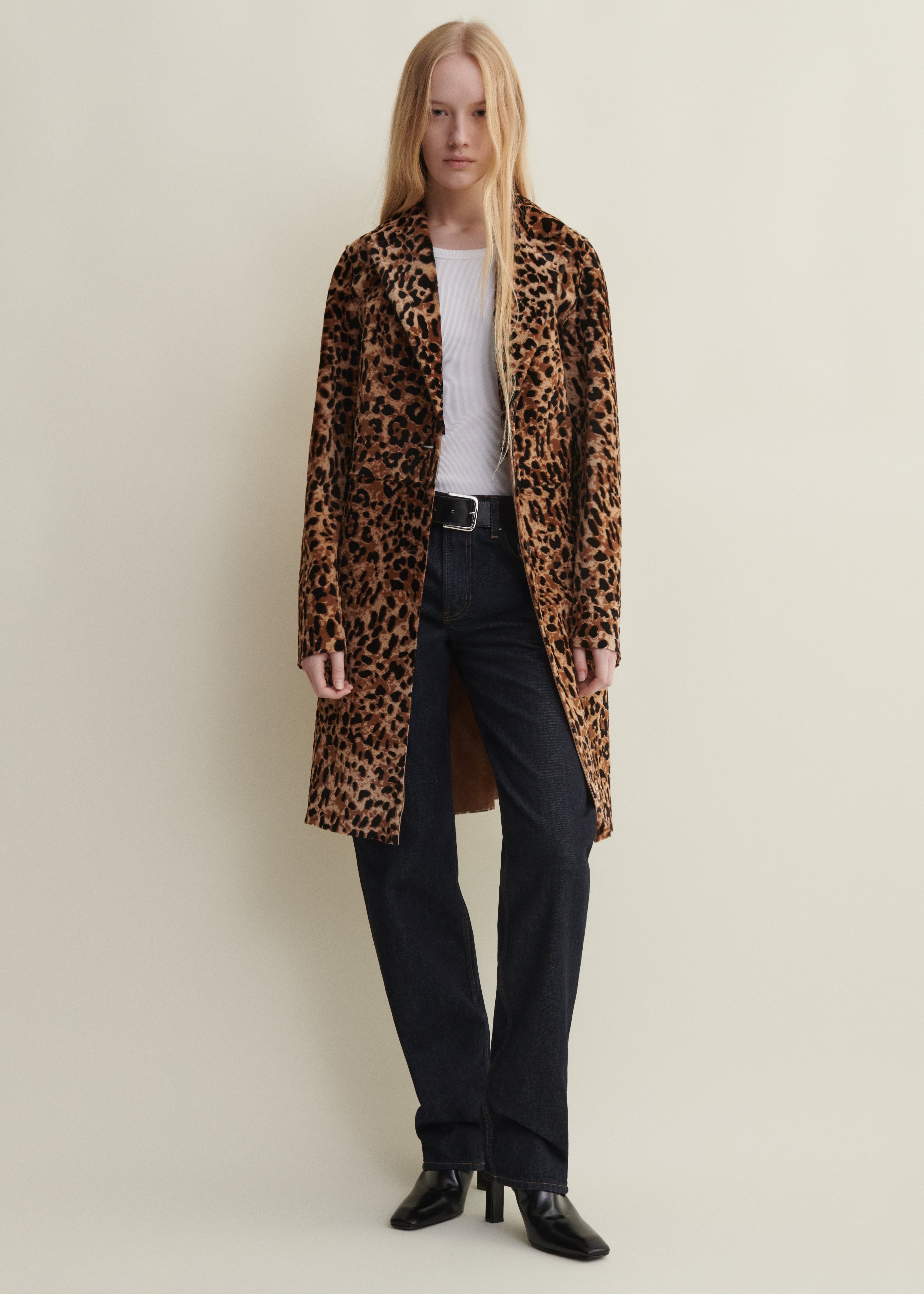 MIETTA | Langer Leopardenmantel