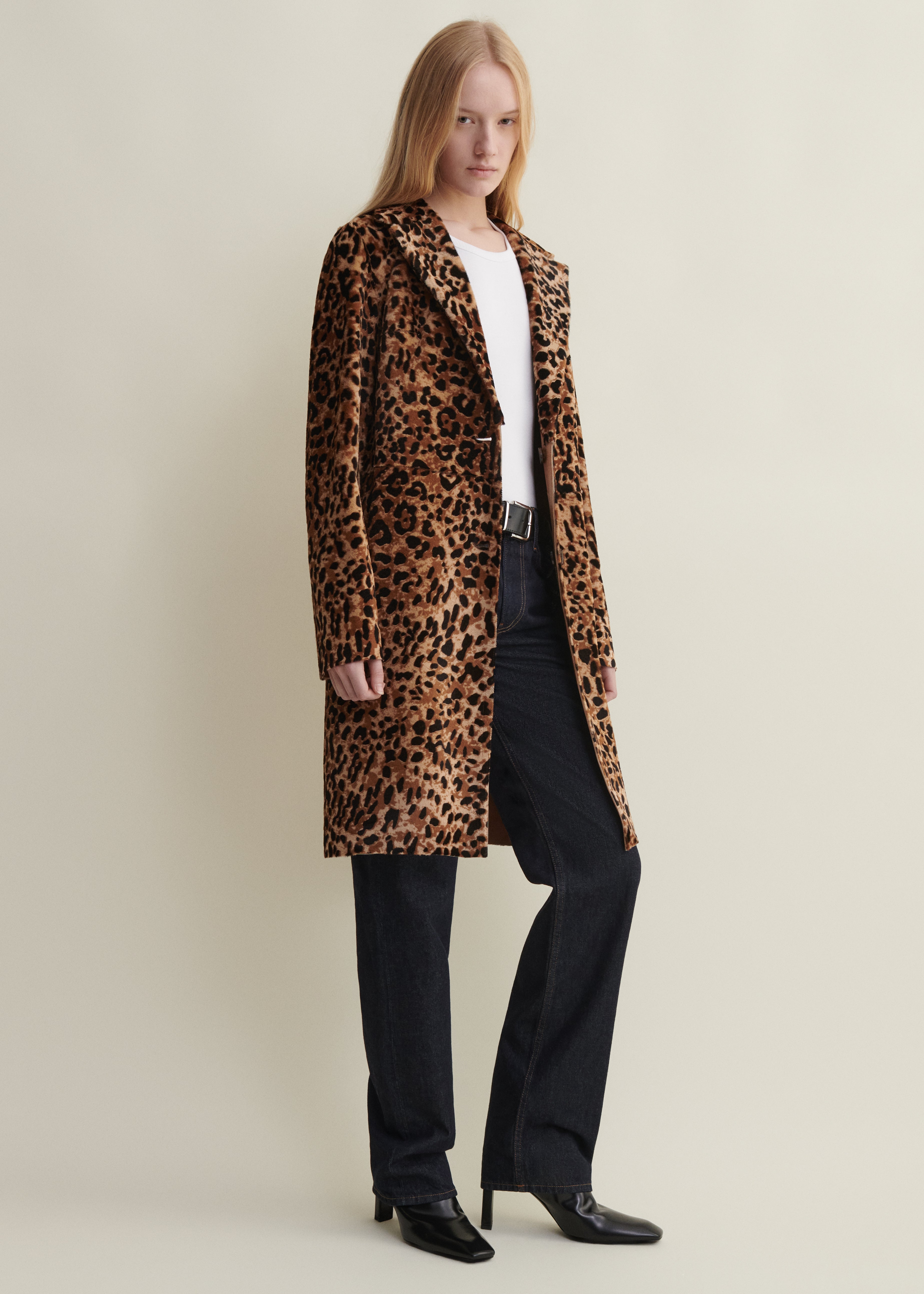 MIETTA | Langer Leopardenmantel