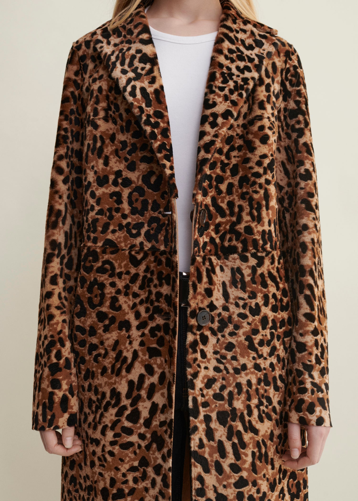 MIETTA | Langer Leopardenmantel