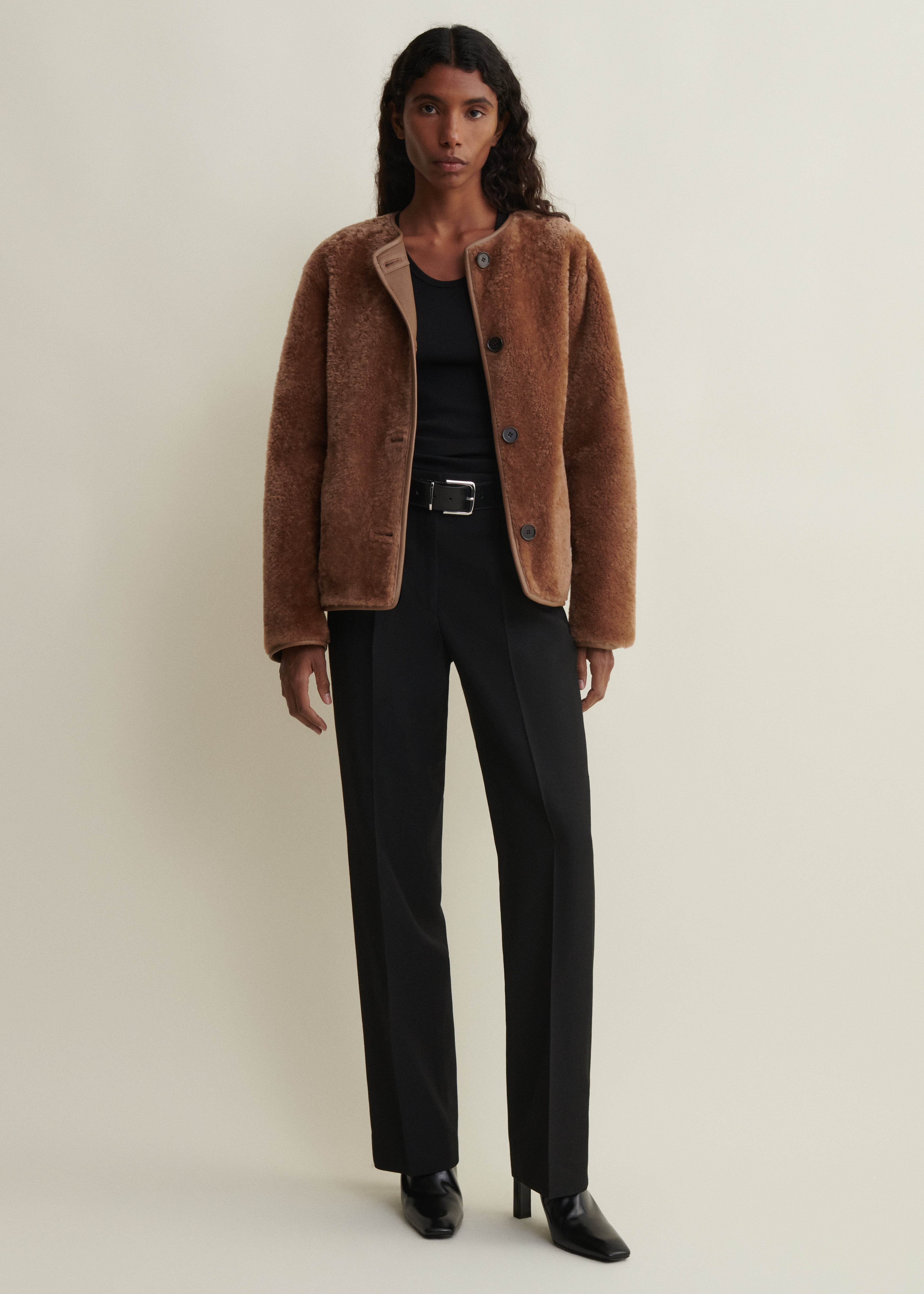 LUCINE | Wendbare Lammfelljacke