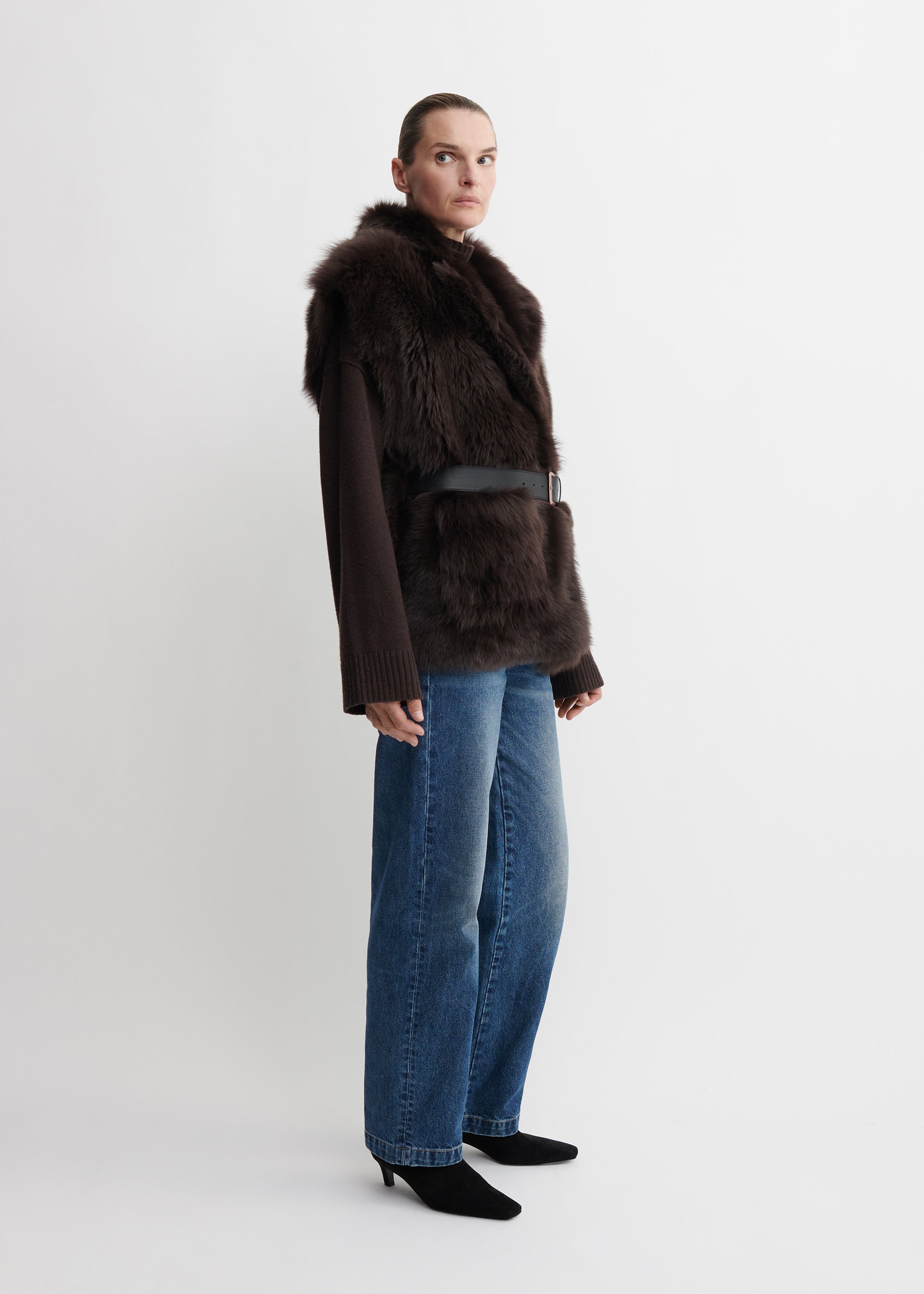 MARTA | Reversible Shearling Gilet