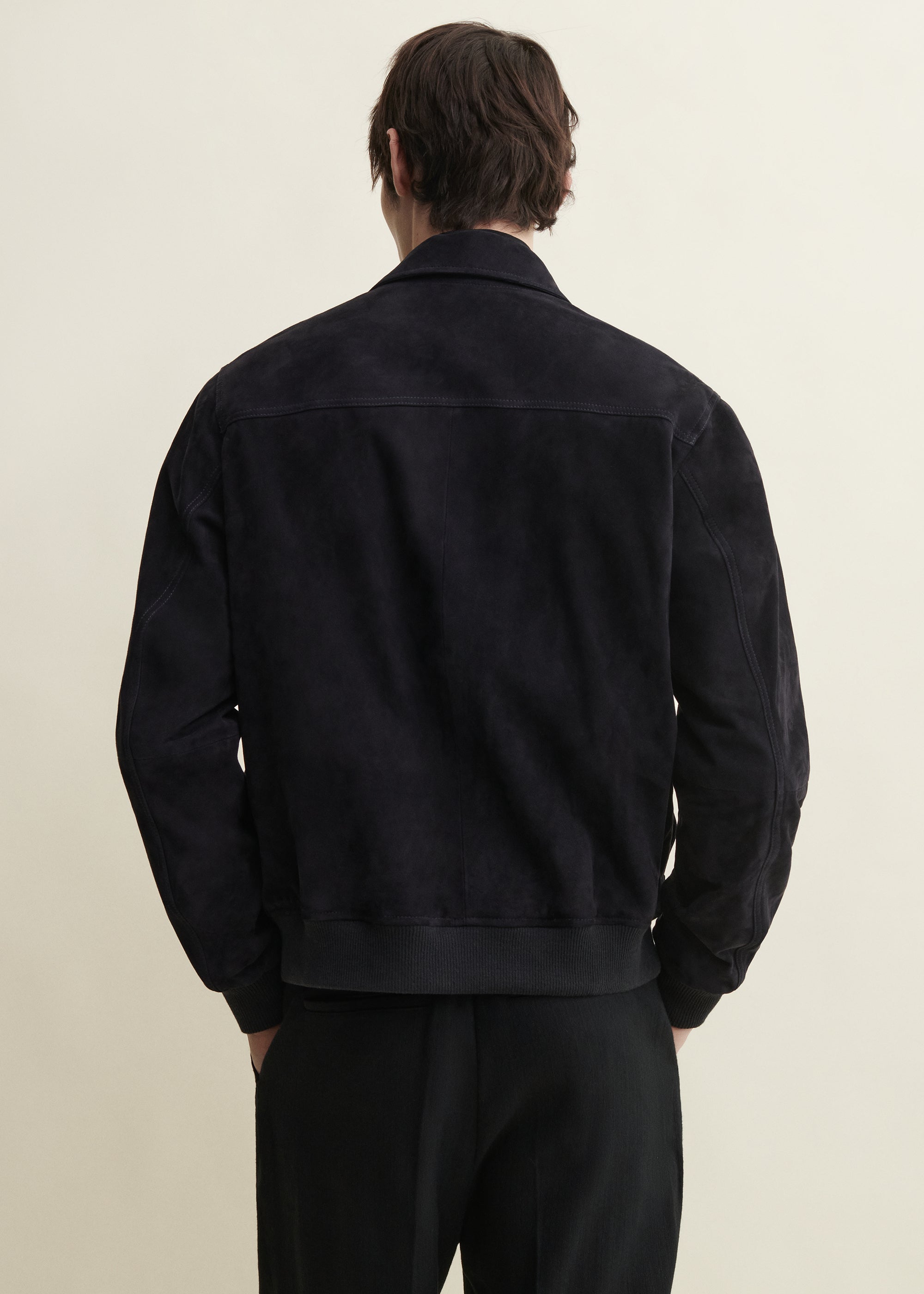 TOMME | Suede Jacket | Dark Navy