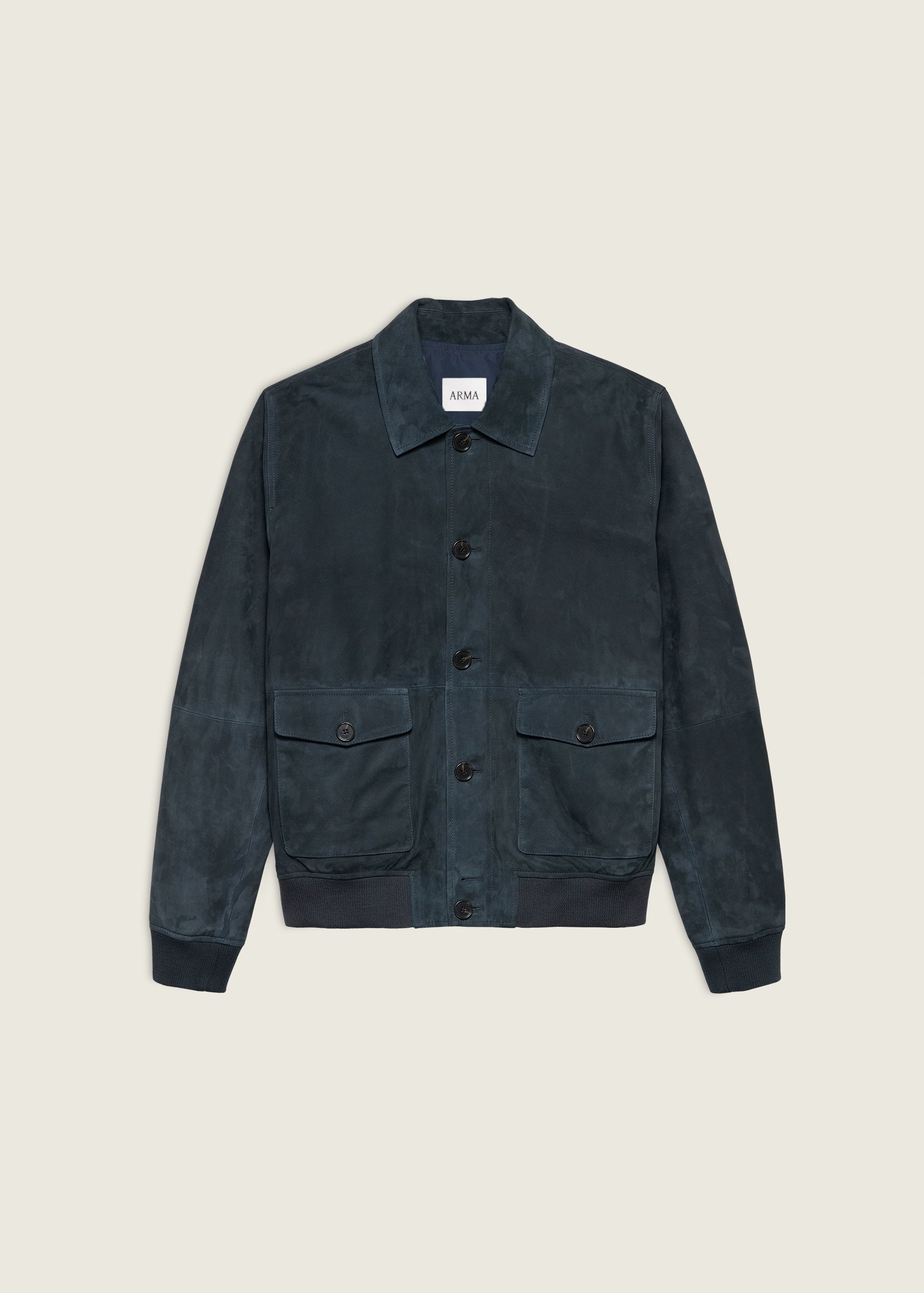 TOMME | Suede Jacket | Dark Navy
