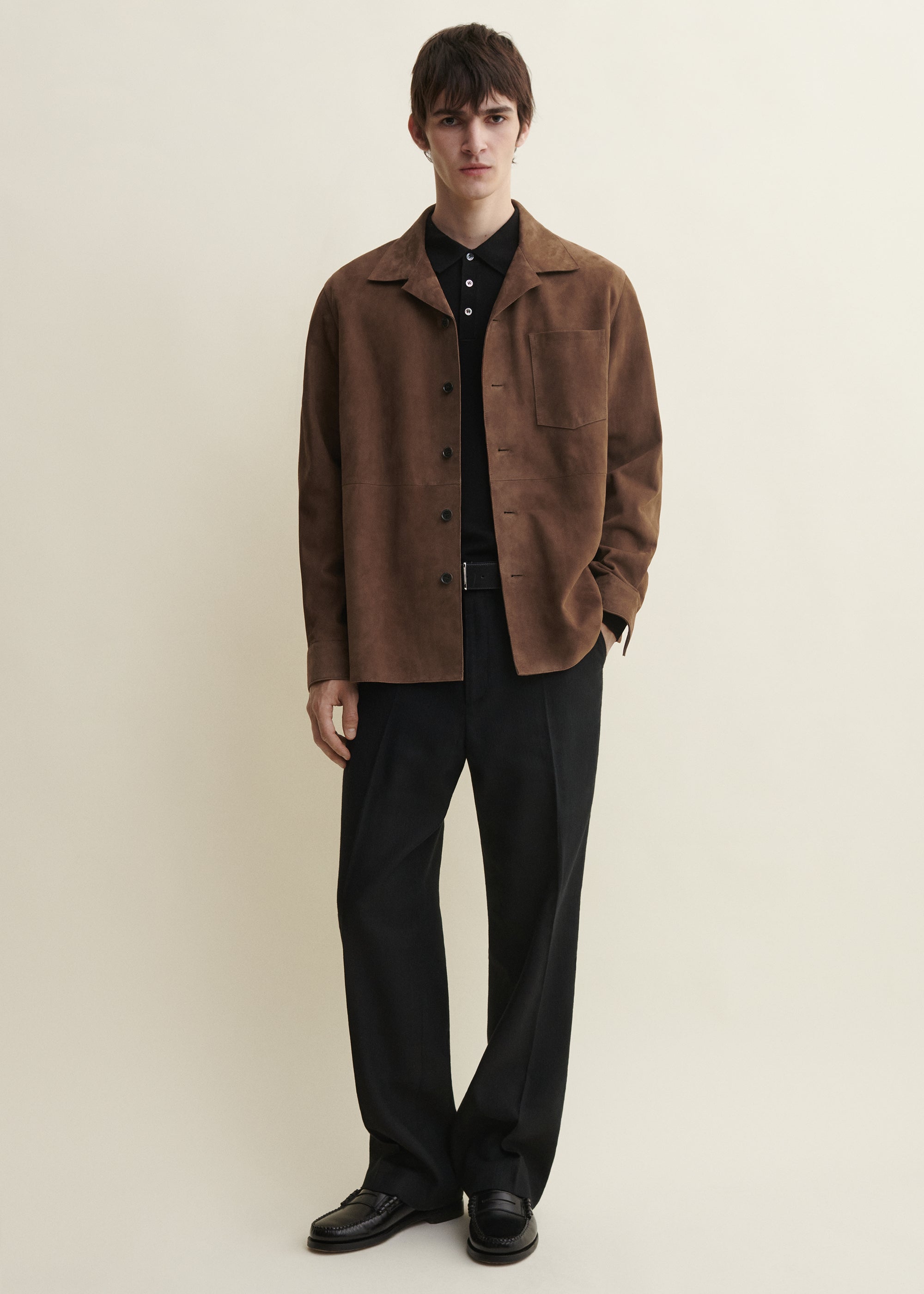NICO | Suede Shirt | Saddle