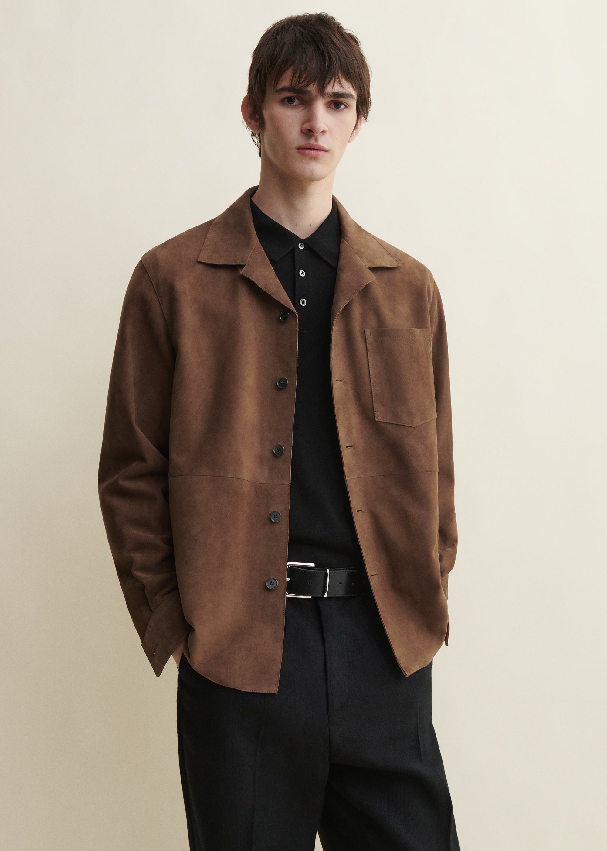 NICO | Suede Shirt | Saddle