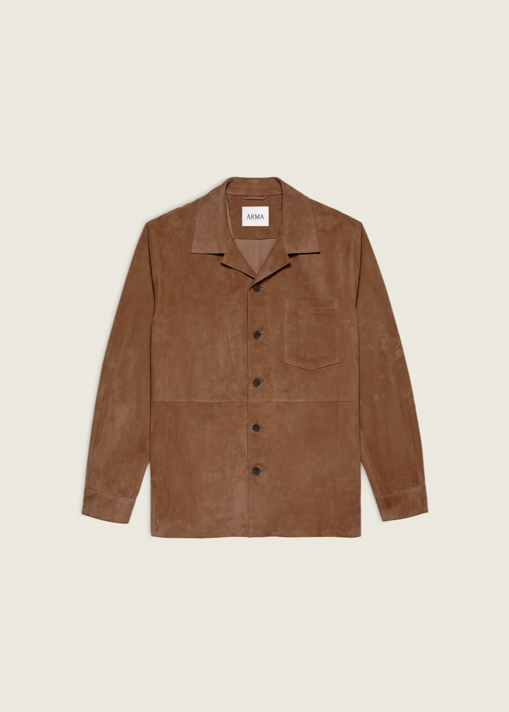 NICO | Suede Shirt | Saddle