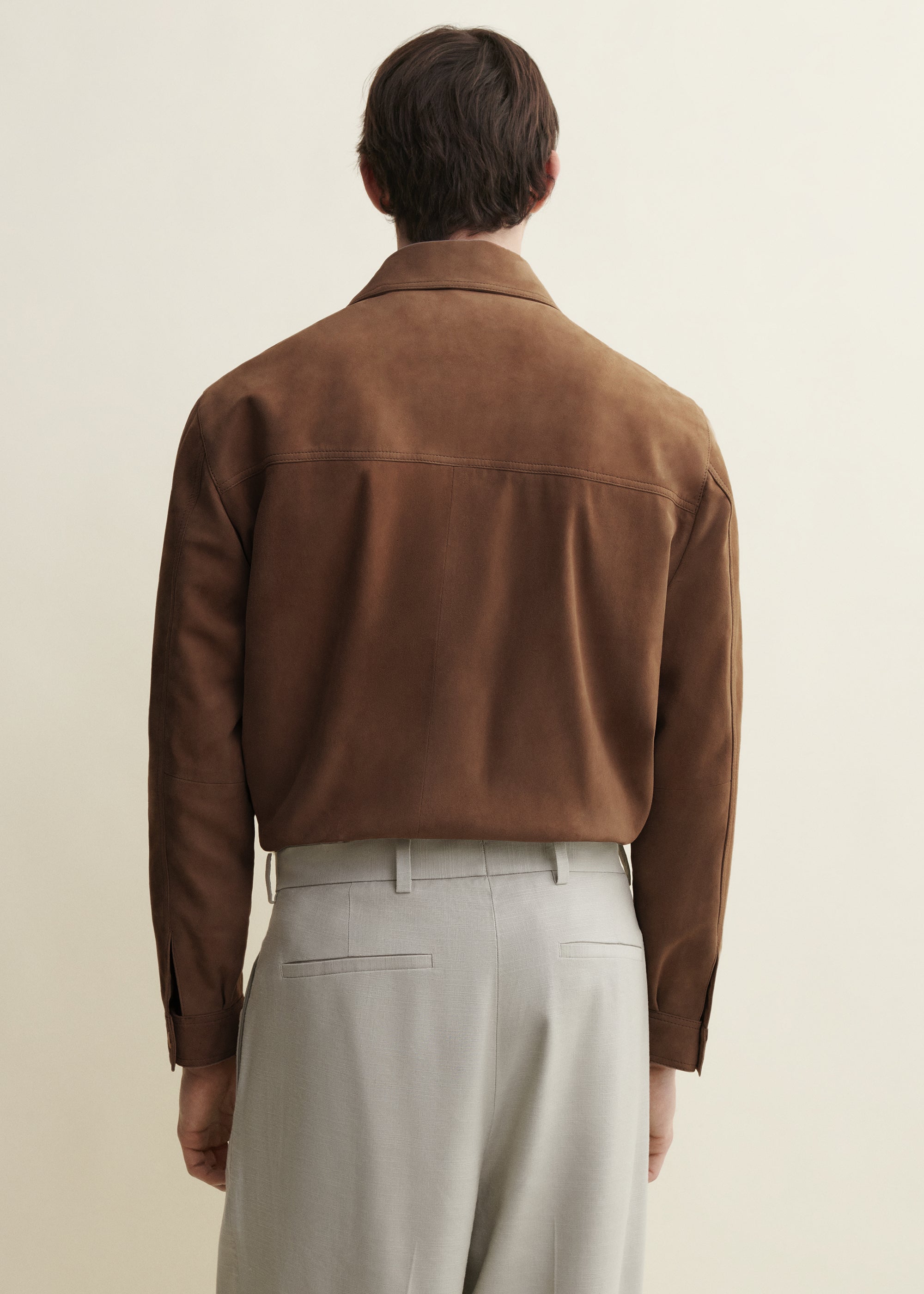 NIKLAS | Suede Shirt | Saddle