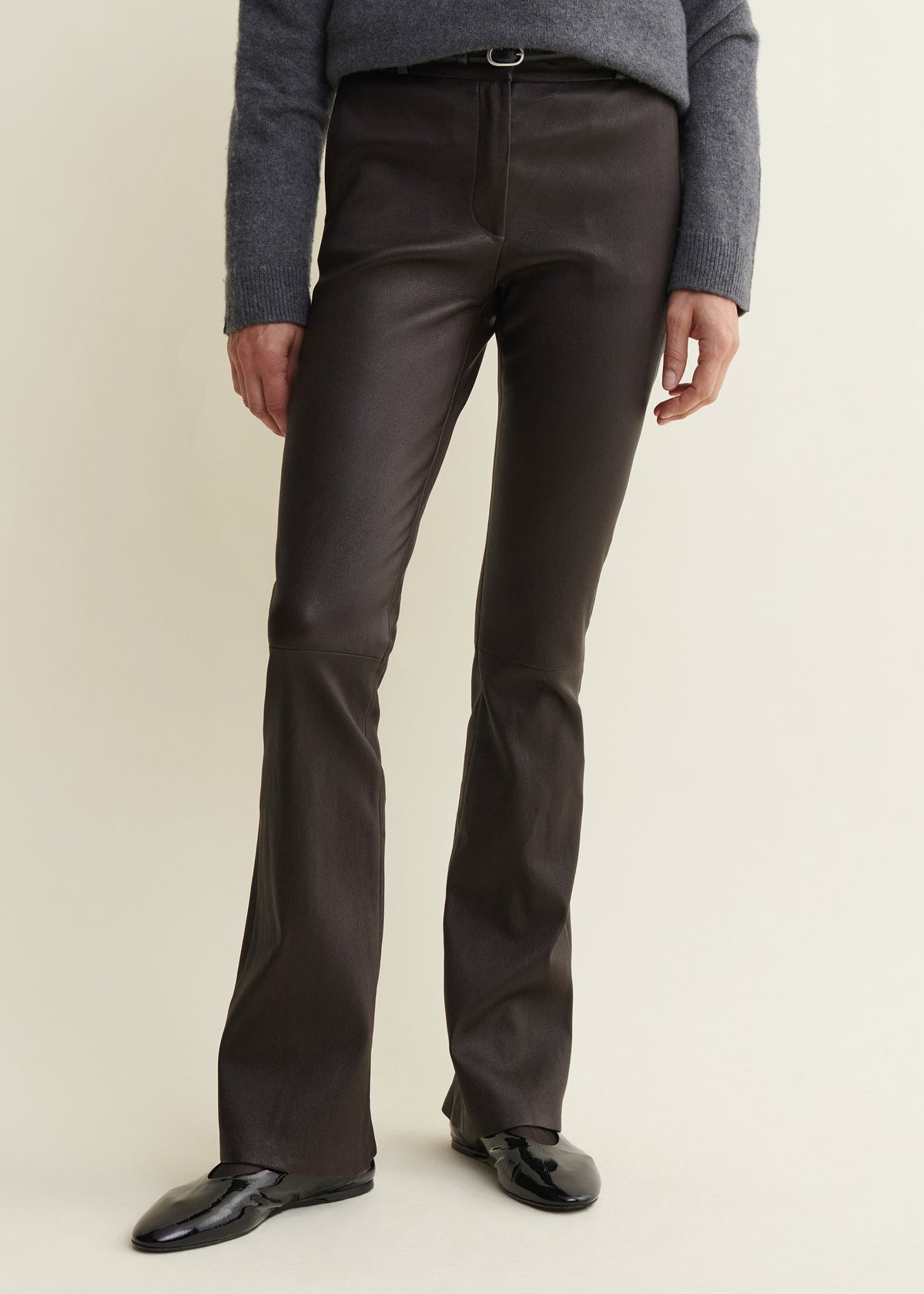LUCIA | Stretch Lederhose | Coffee Bean