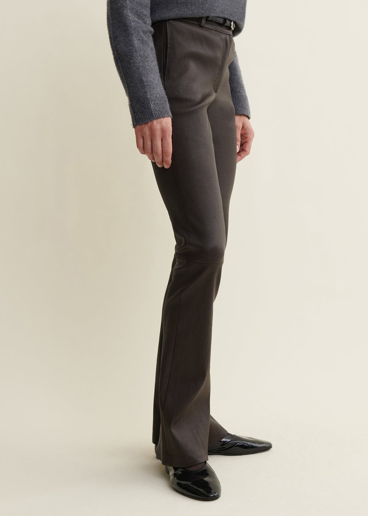 LUCIA | Stretch Lederhose | Coffee Bean