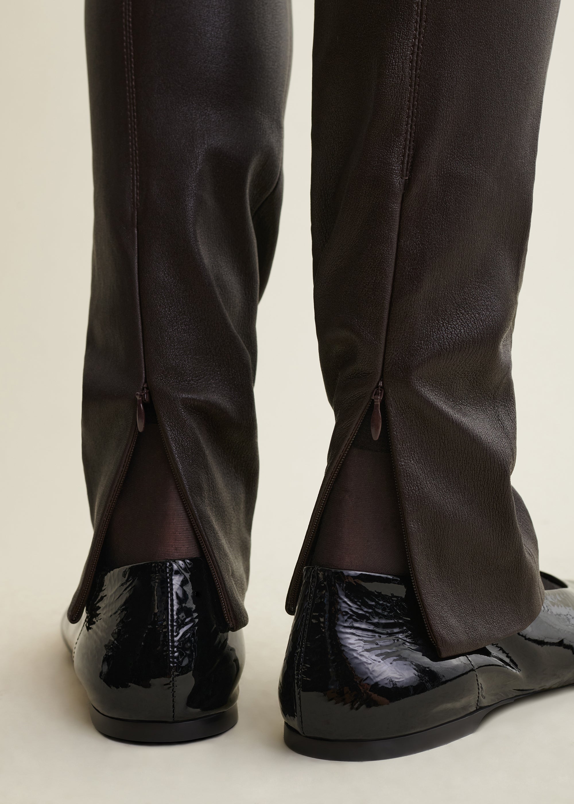 MARLON | Leather Legging | Coffee Bean