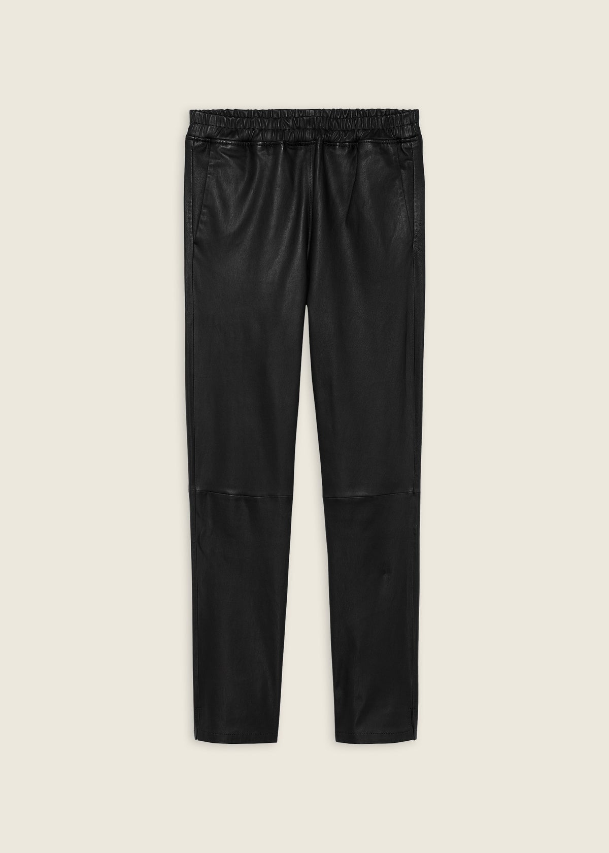 PROVENCE | Leather Chino Legging | Black