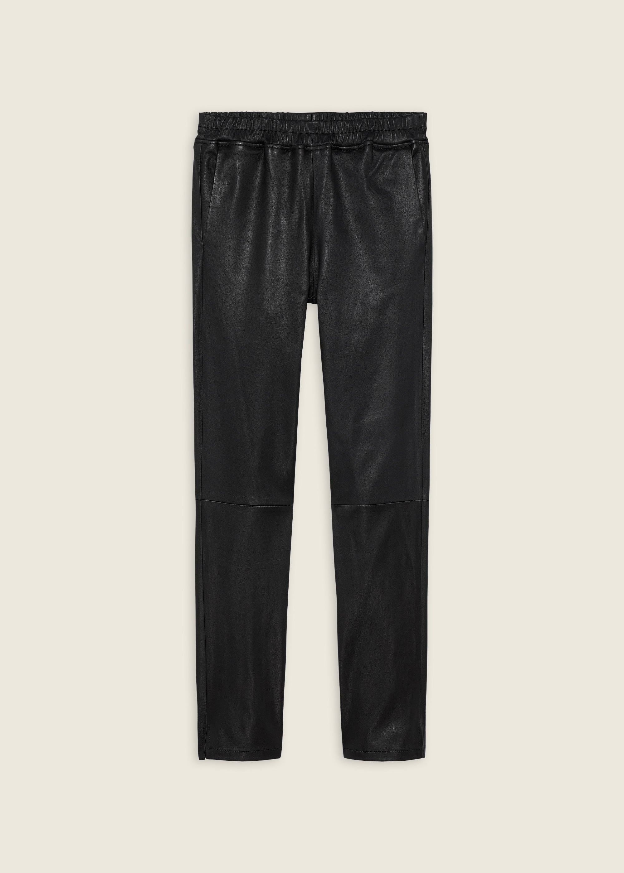 CHATOU | Leather Chino Legging | Black