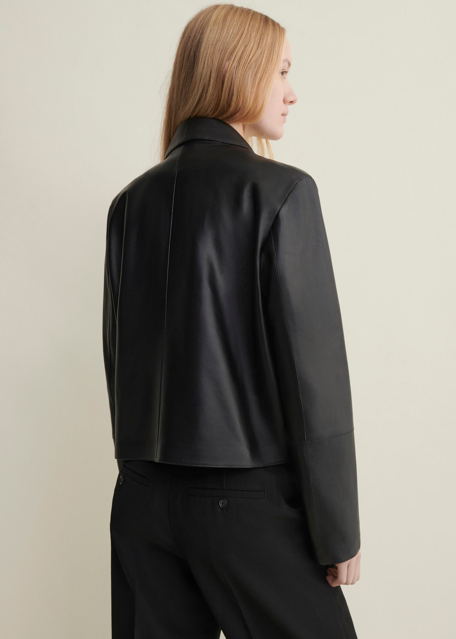 EMY | Lederjacke | BLACK