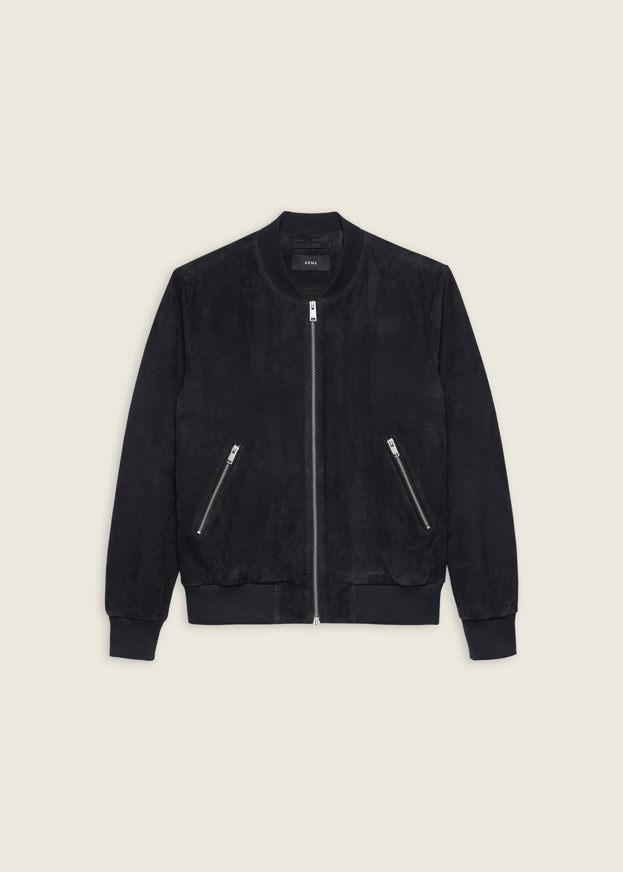DIDIER | Suede Bomber Jacket | Night