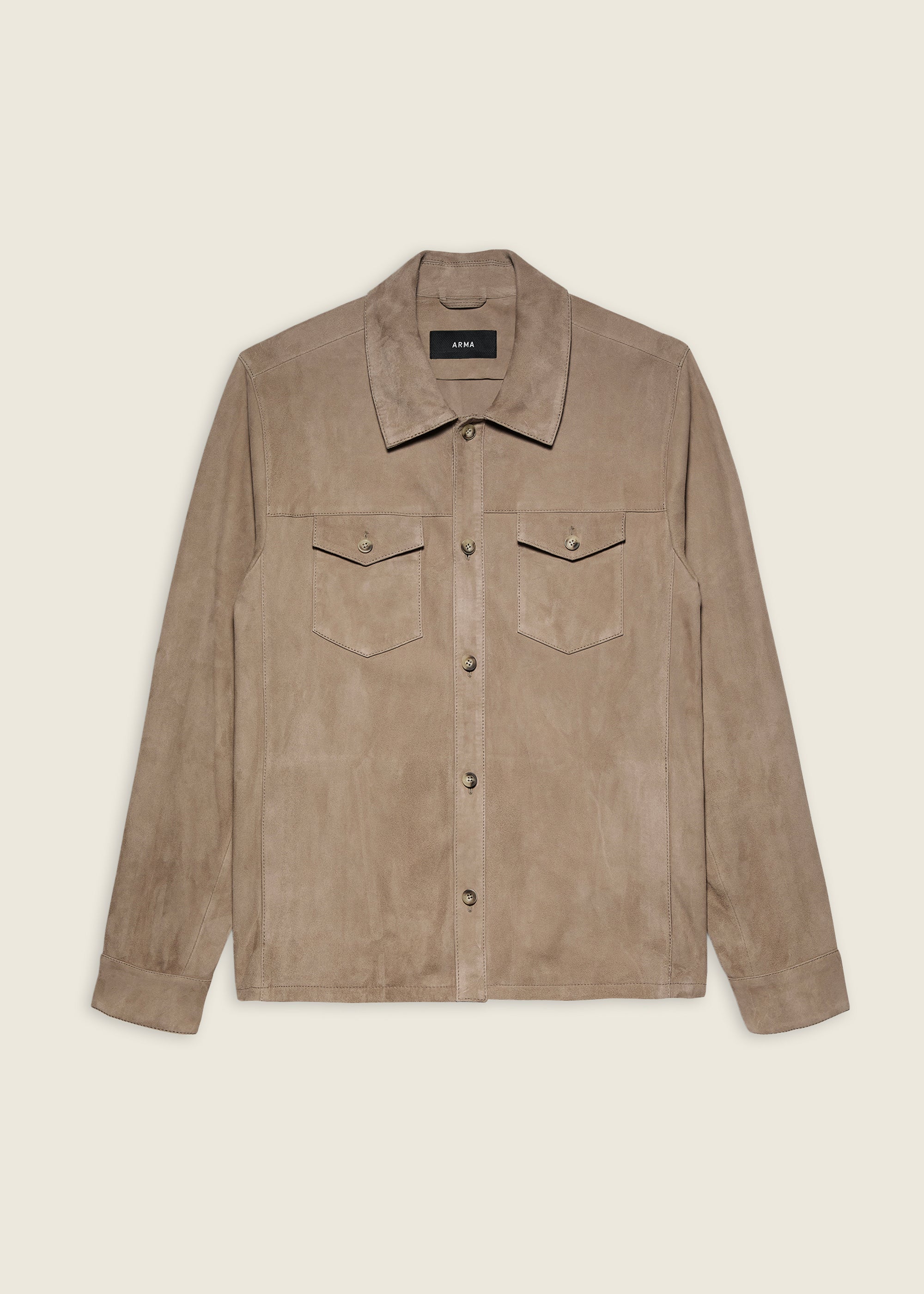 DEX | Wildleder Westernhemd | Grey-Taupe