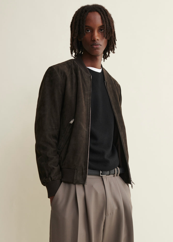 DIDIER | Wildleder Bomberjacke | Iron