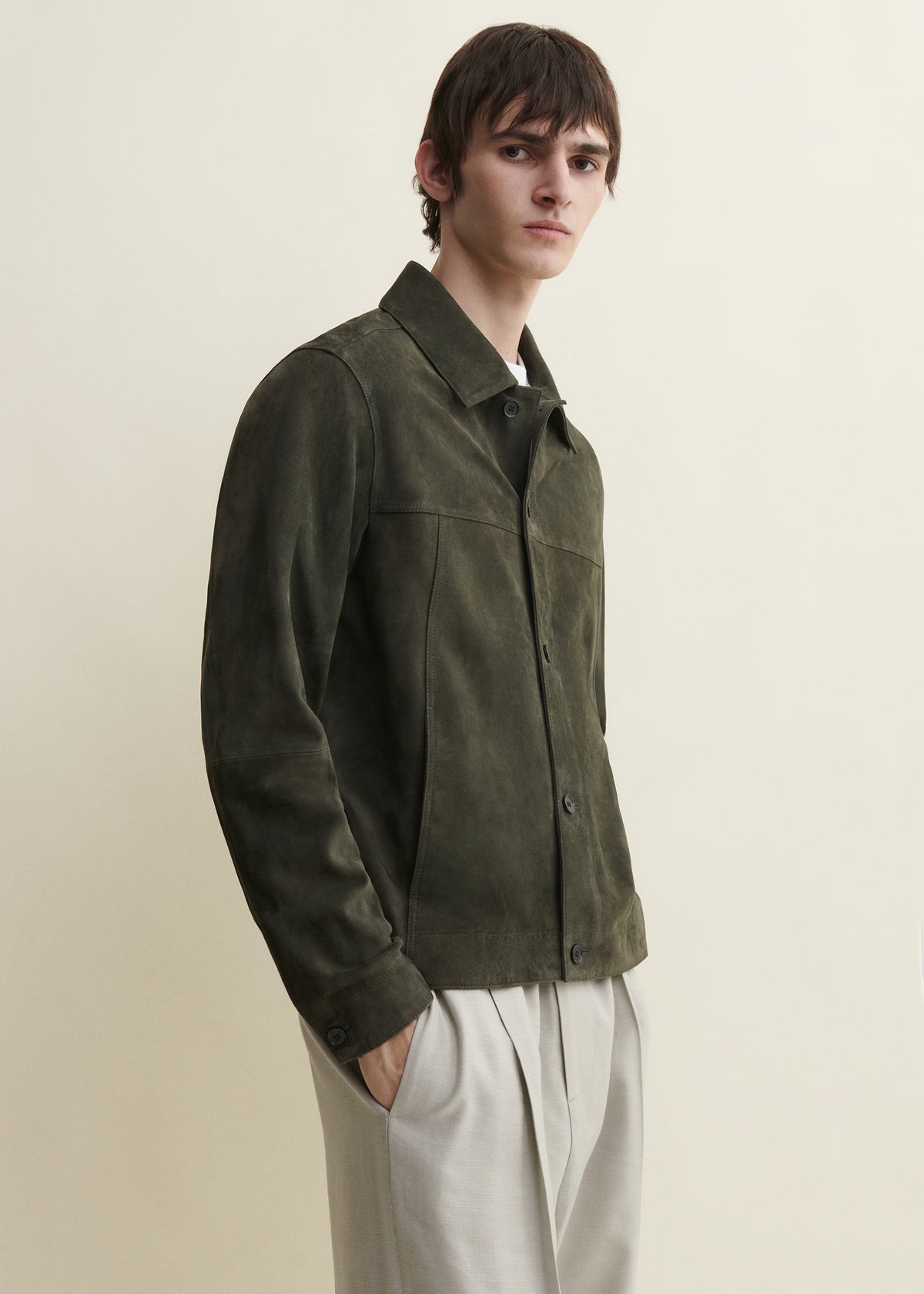 Jaden | Suede Jacket | Dark Green