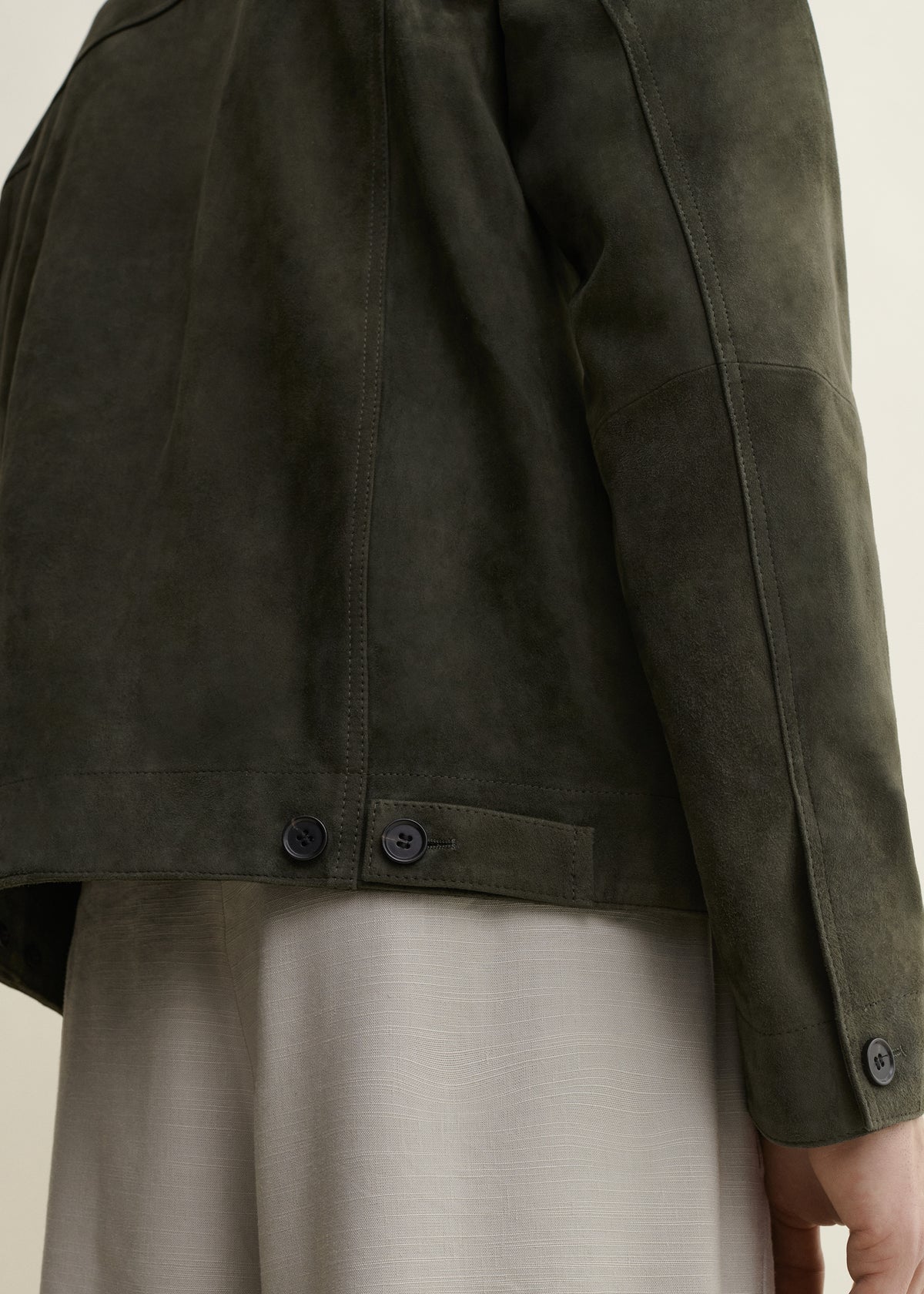 Jaden | Suede Jacket | Dark Green