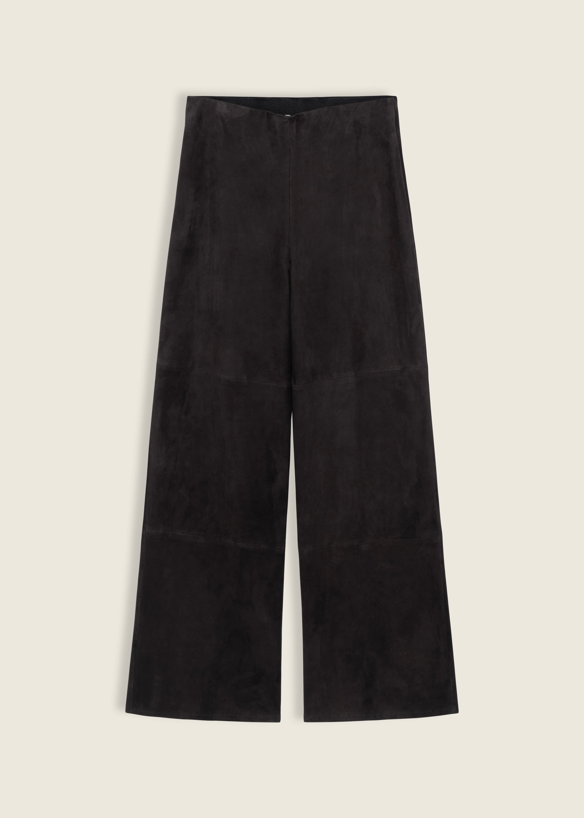 KARINA | Suede Straight Trousers | Iron
