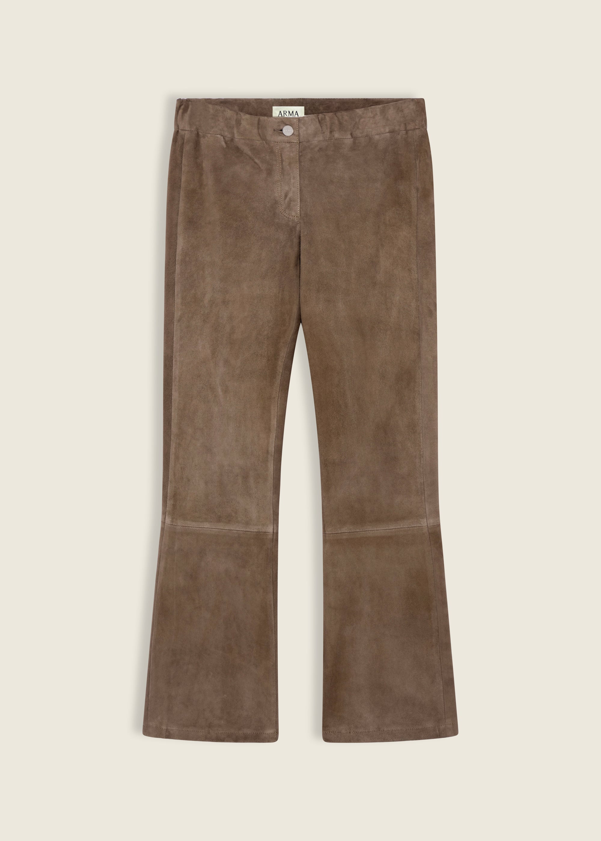 LIVELY | Wildleder Kick-Flare Leggings | Soil